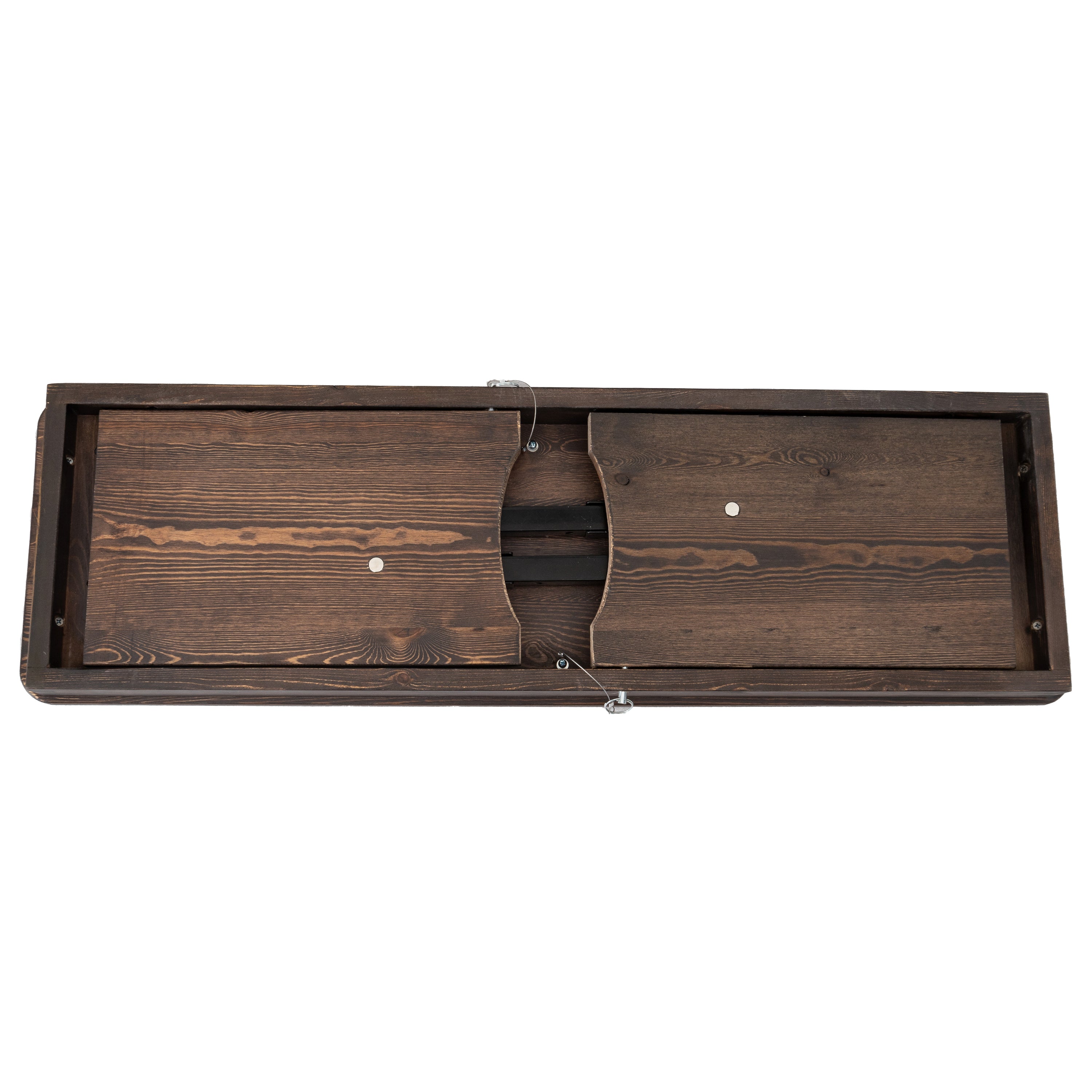 HERCULES 40'' x 12'' Mahogany Solid Pine Folding Farm Bench