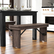 HERCULES 40'' x 12'' Mahogany Solid Pine Folding Farm Bench