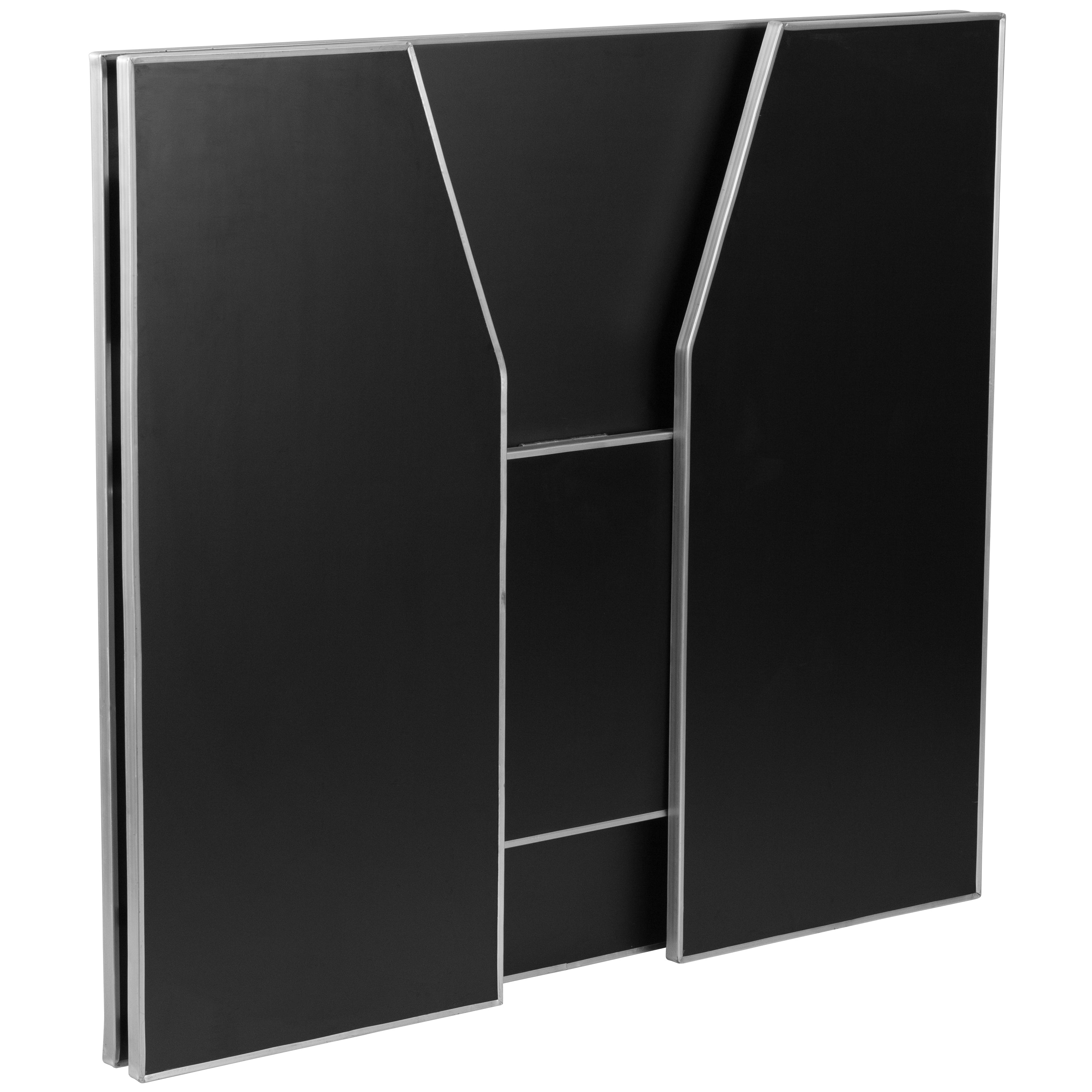 Amara 4' Black Laminate Foldable Bar - Portable Event Bar