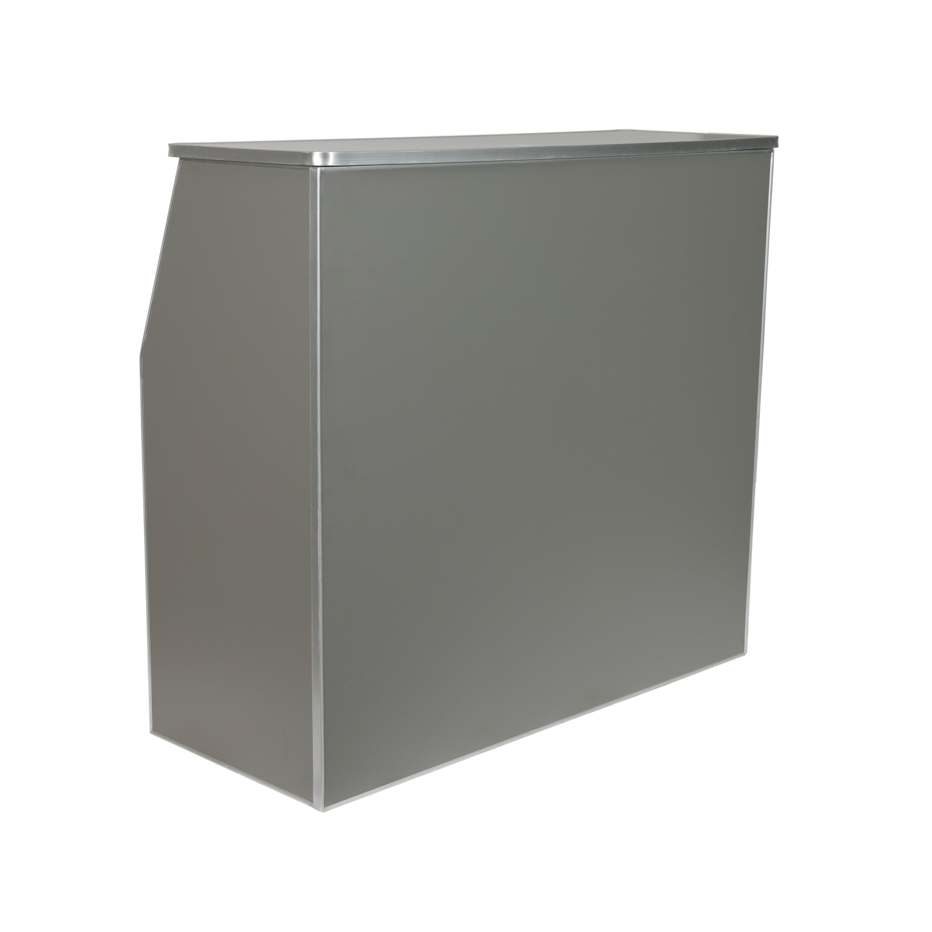 Amara 4' Slate Gray Laminate Foldable Bar - Portable Event Bar