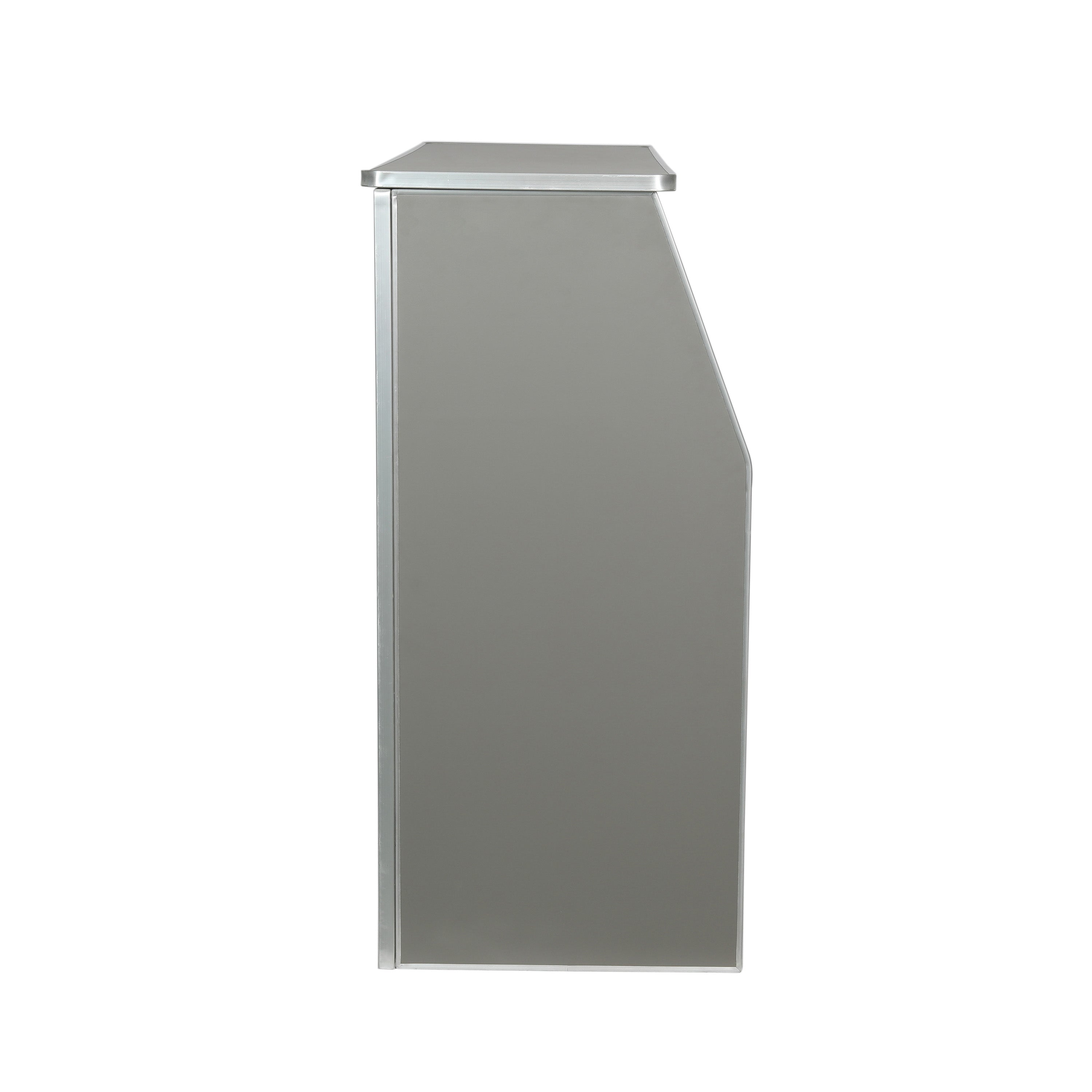 Amara 4' Slate Gray Laminate Foldable Bar - Portable Event Bar