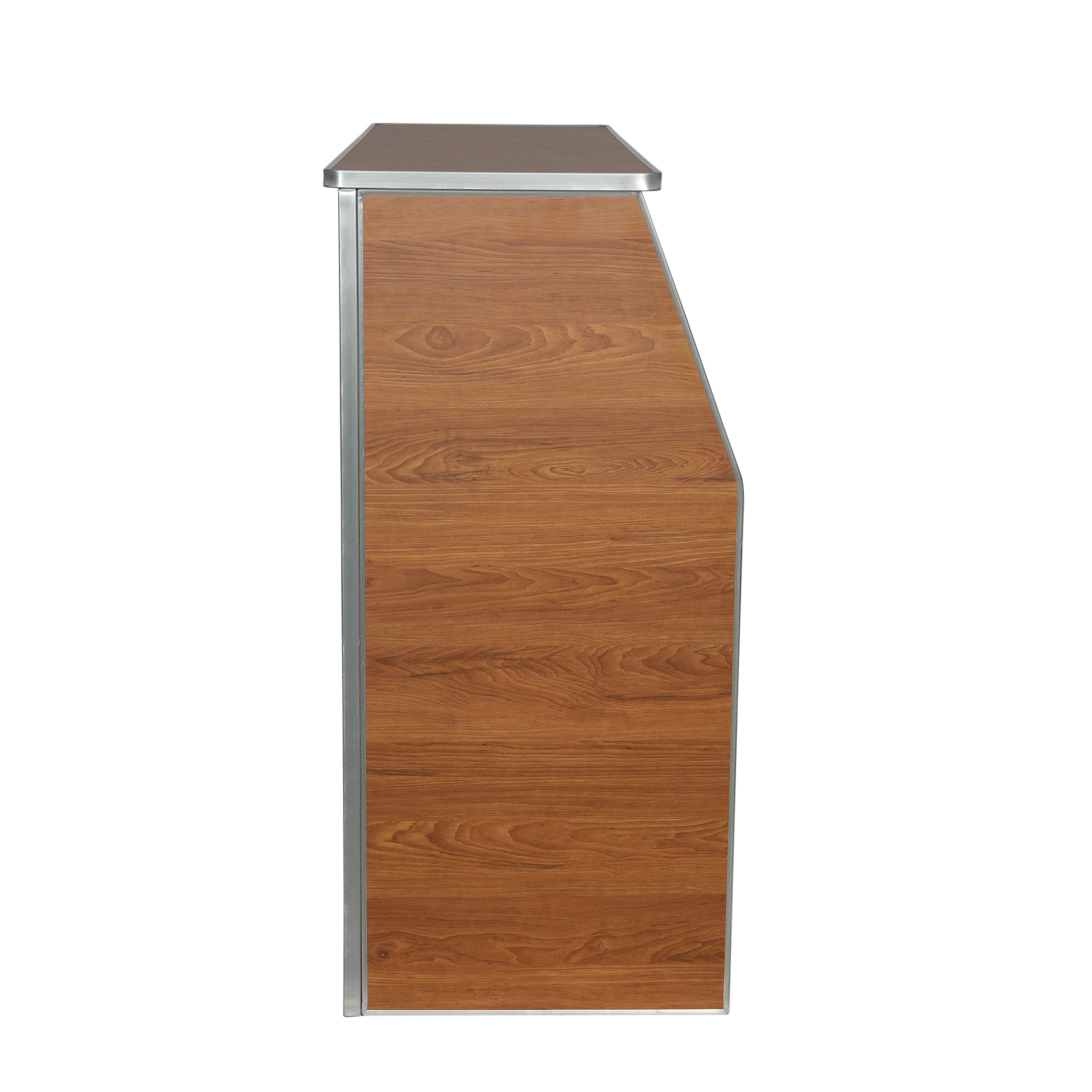Amara 4' Maple Woodgrain Laminate Foldable Bar - Portable Event Bar