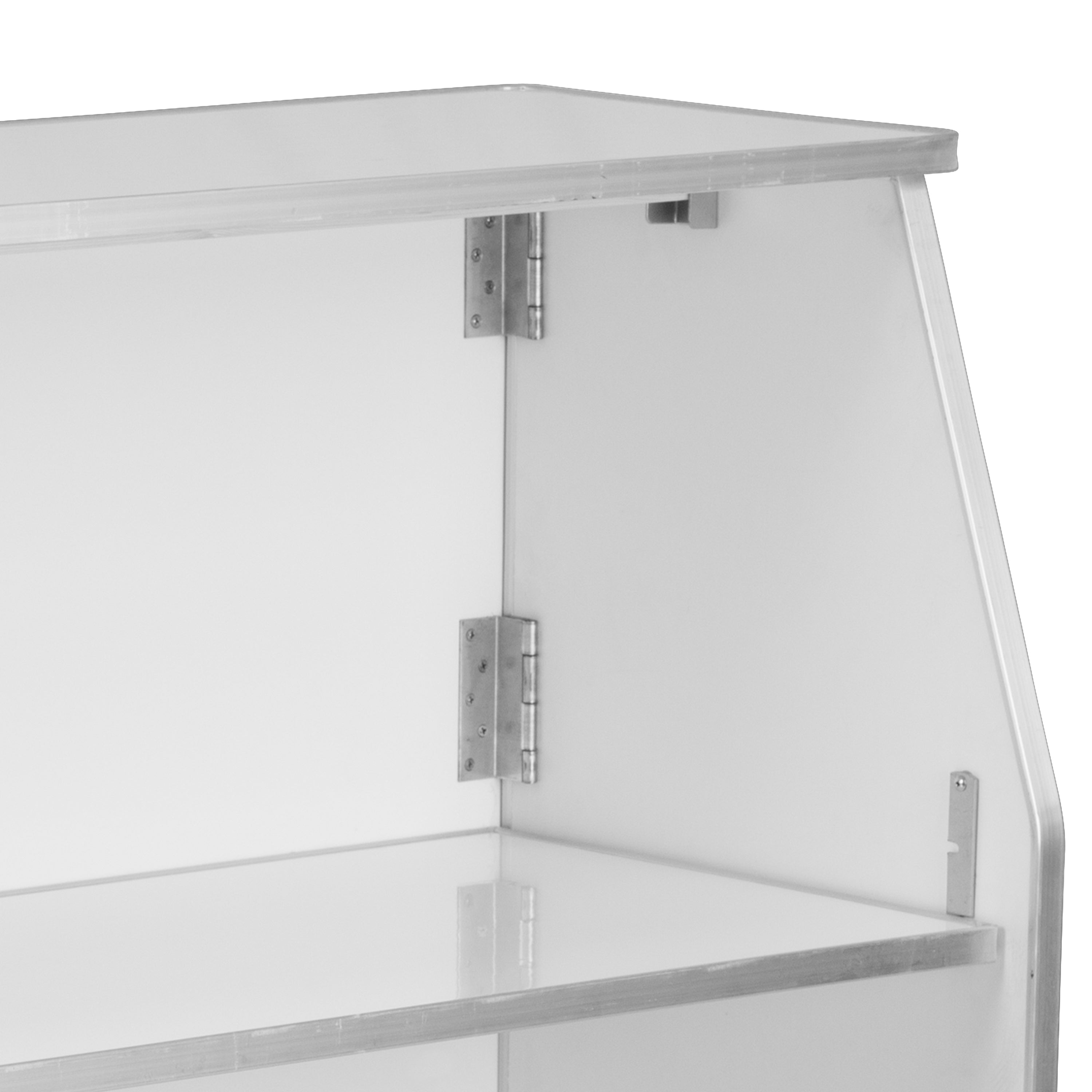 Amara 4' White Laminate Foldable Bar - Portable Event Bar