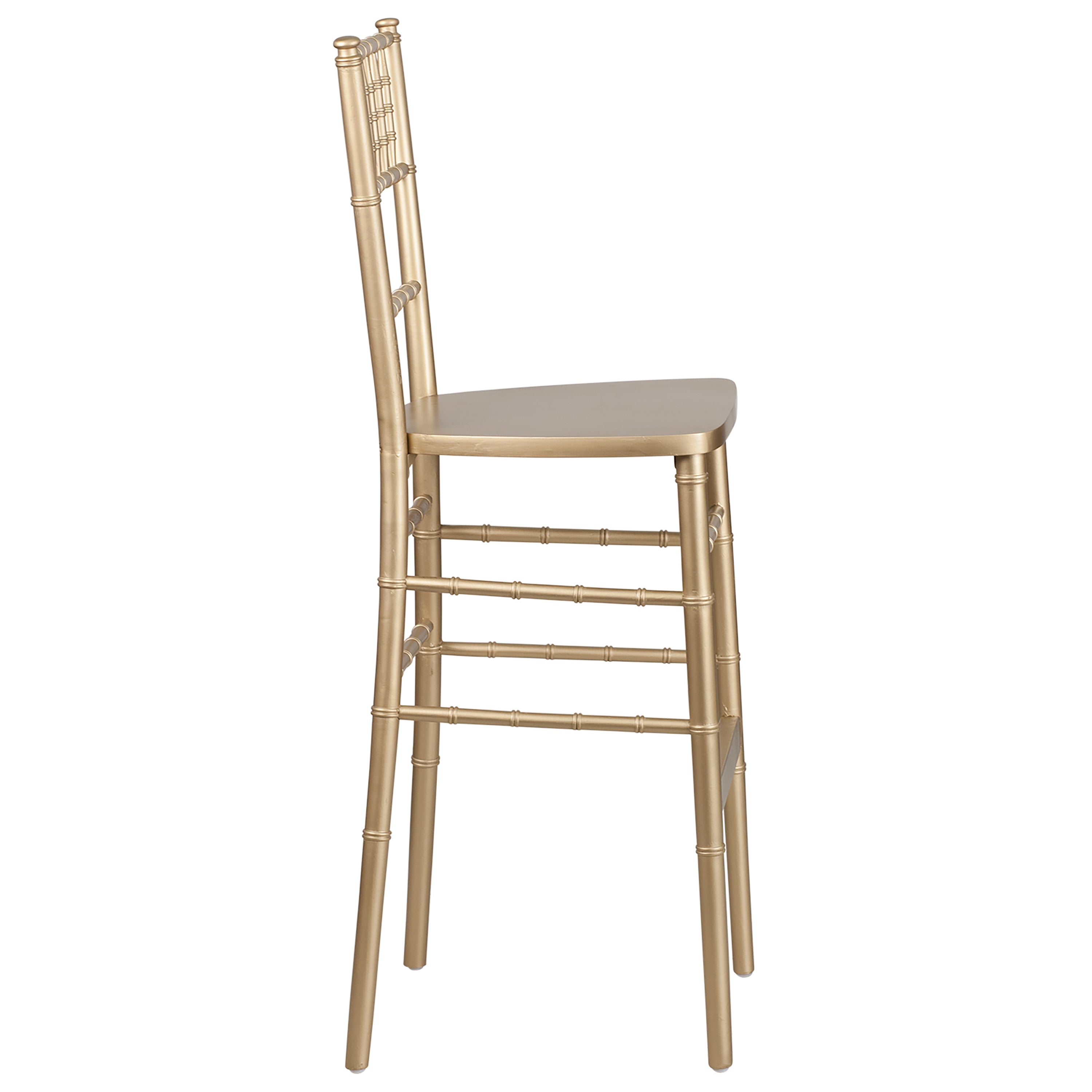 HERCULES Series Gold Wood Chiavari Barstool