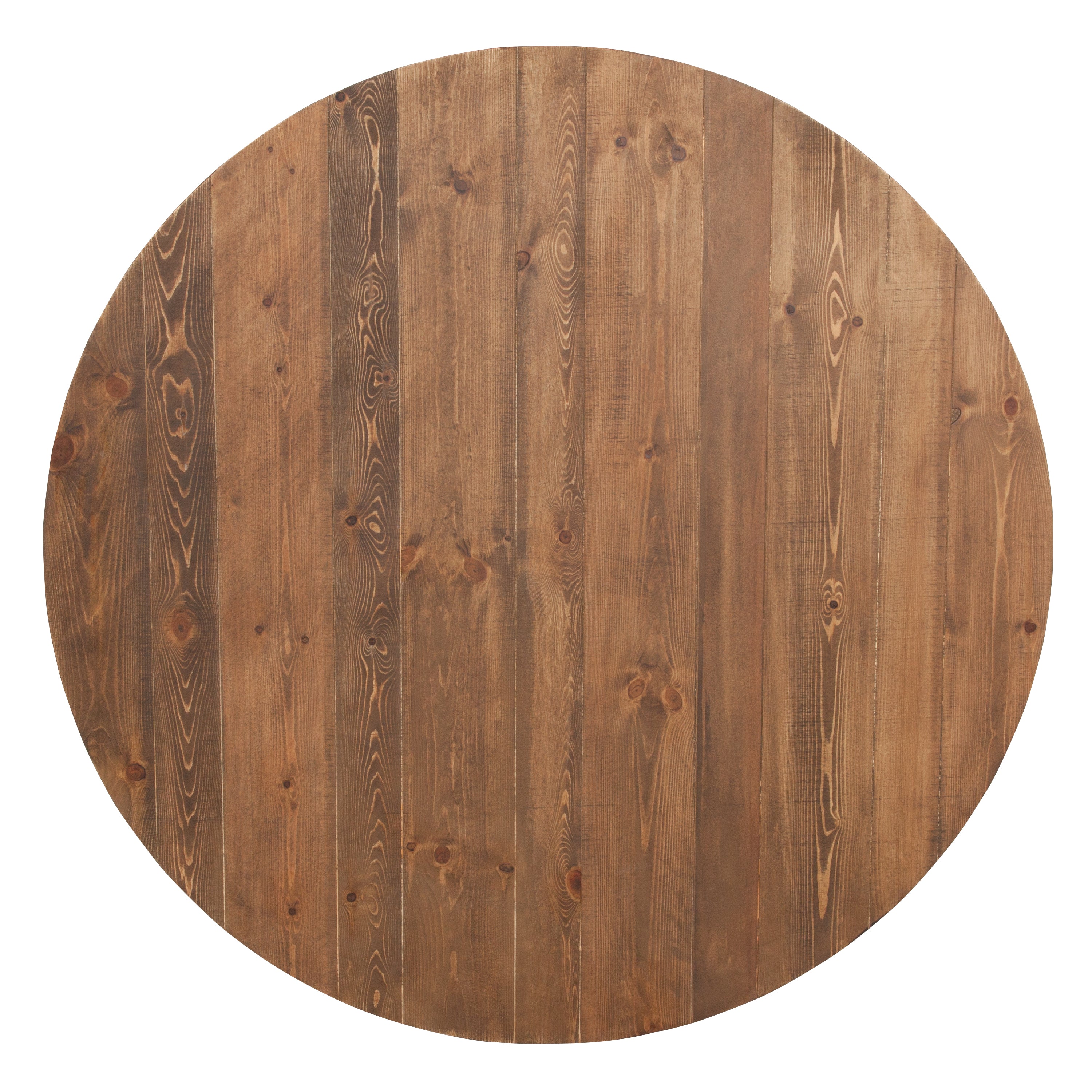 HERCULES Series Round Dining Table | Farm Inspired, Rustic & Antique Pine Dining Room Table