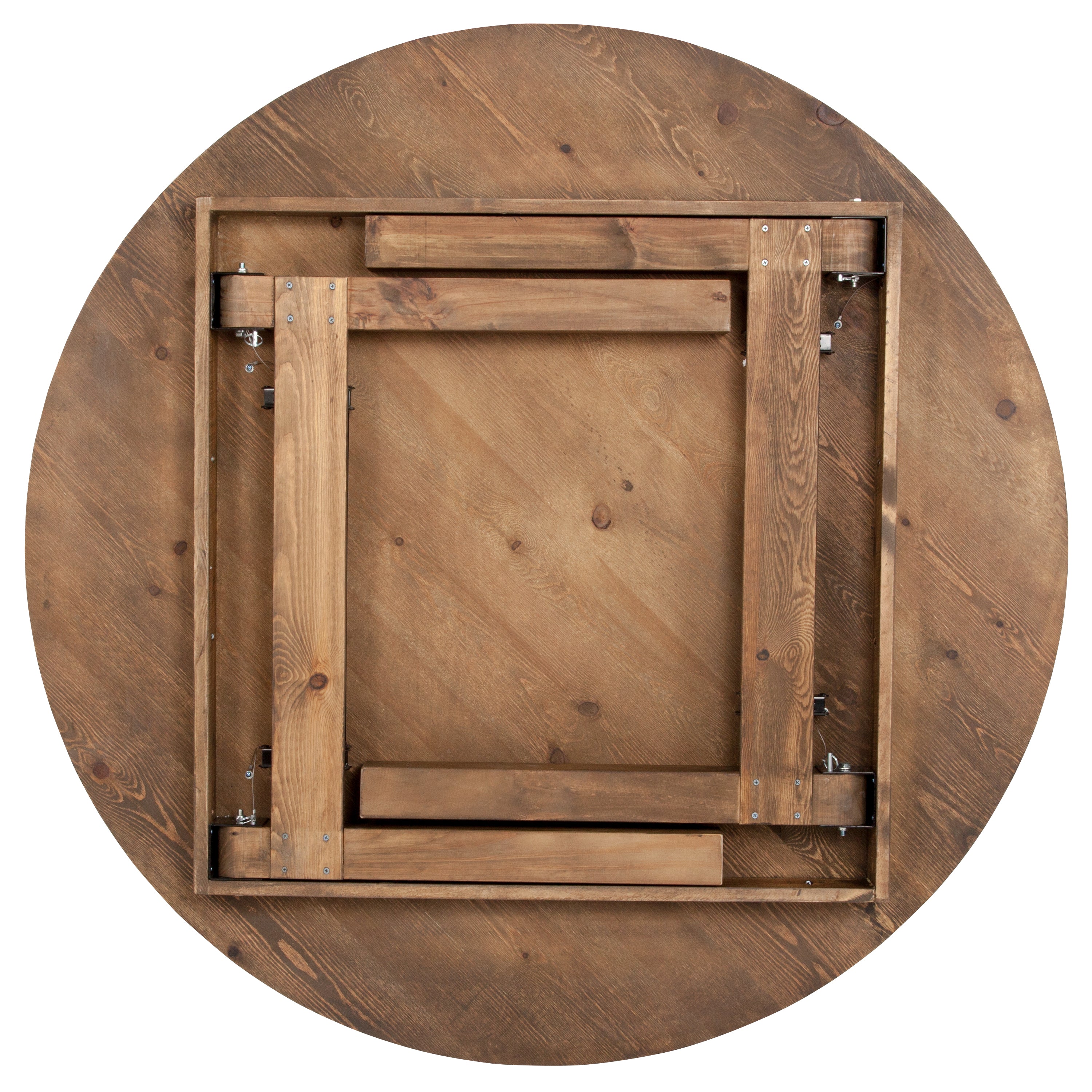 HERCULES Series Round Dining Table | Farm Inspired, Rustic & Antique Pine Dining Room Table