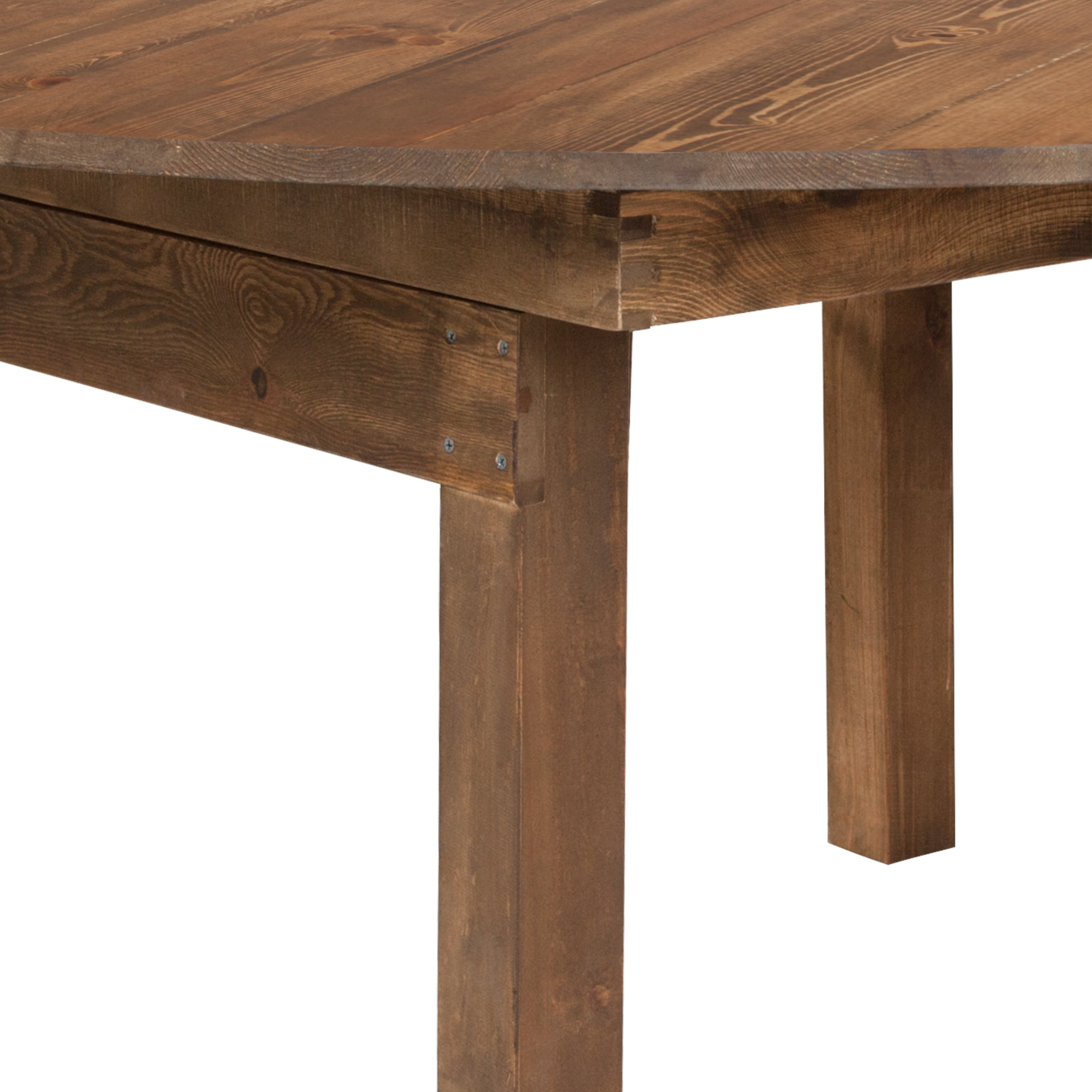 HERCULES Series Round Dining Table | Farm Inspired, Rustic & Antique Pine Dining Room Table