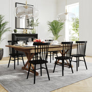 HERCULES 8' x 40" Rectangular Antique Rustic Solid Pine Folding Farm Table with X Legs