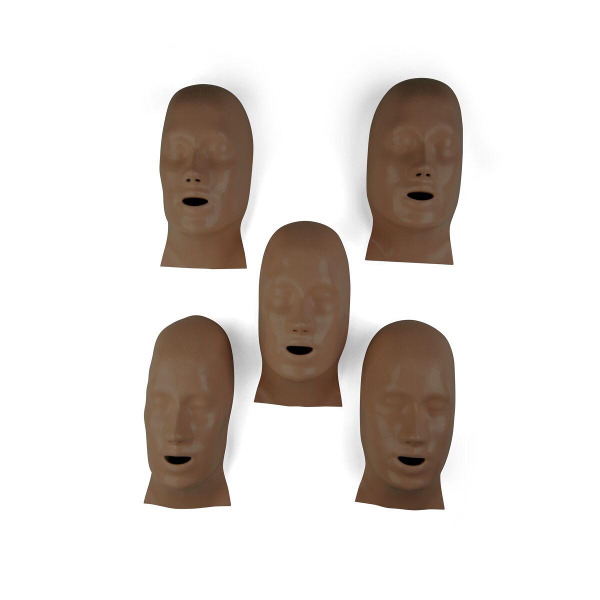 Face mask Basic Billy, dark, set 5 (P72/1)