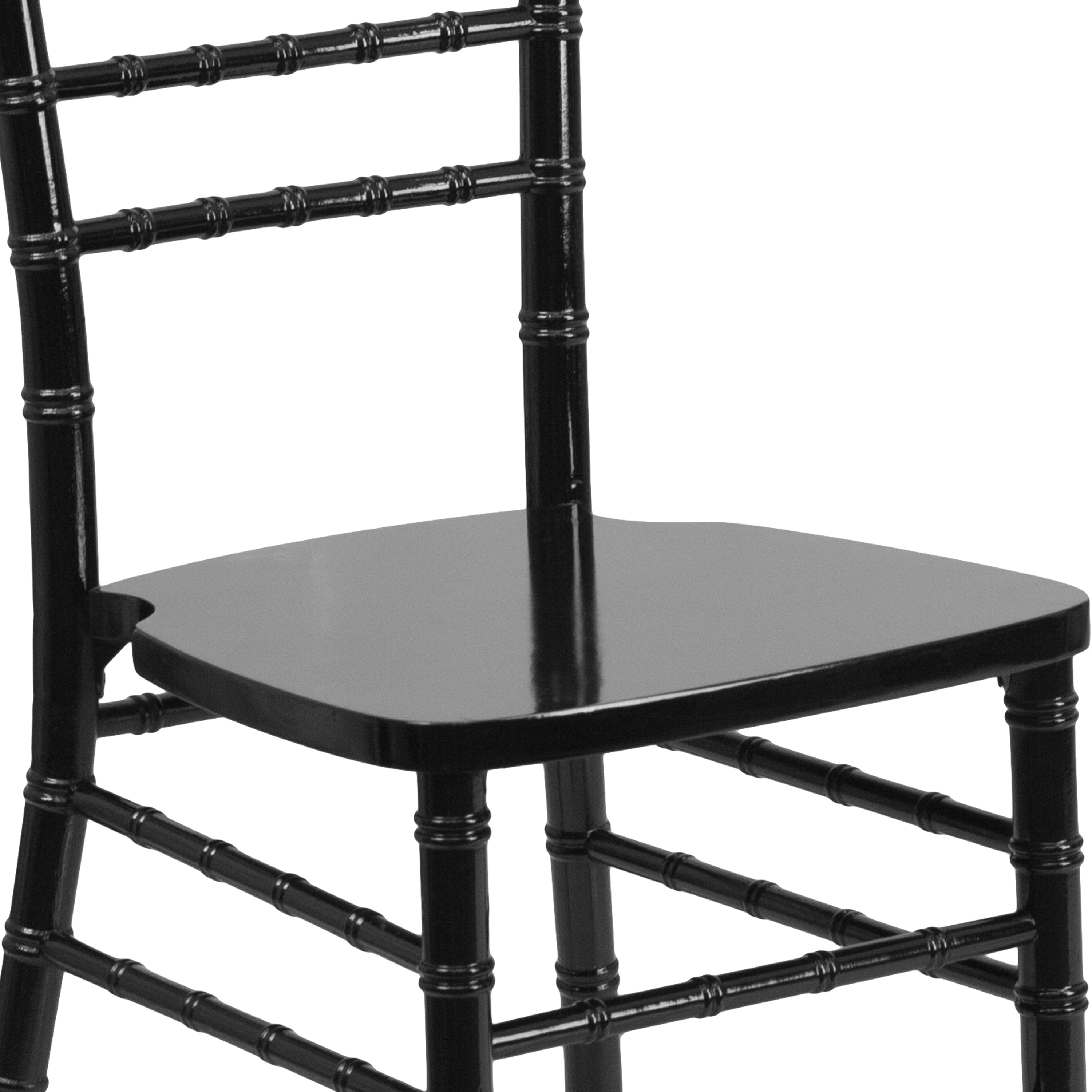 HERCULES Series Black Wood Chiavari Chair