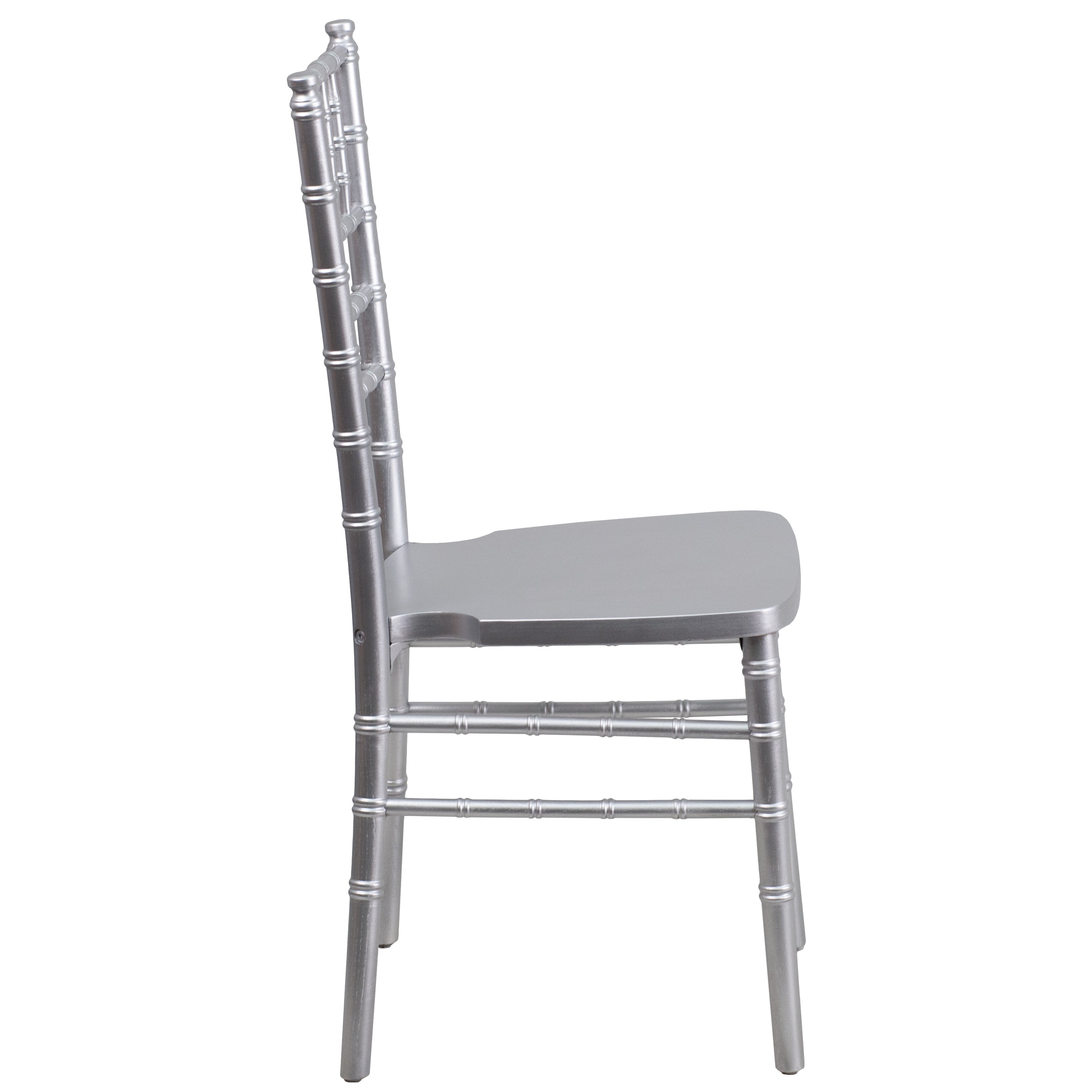 HERCULES Series Silver Wood Chiavari Chair