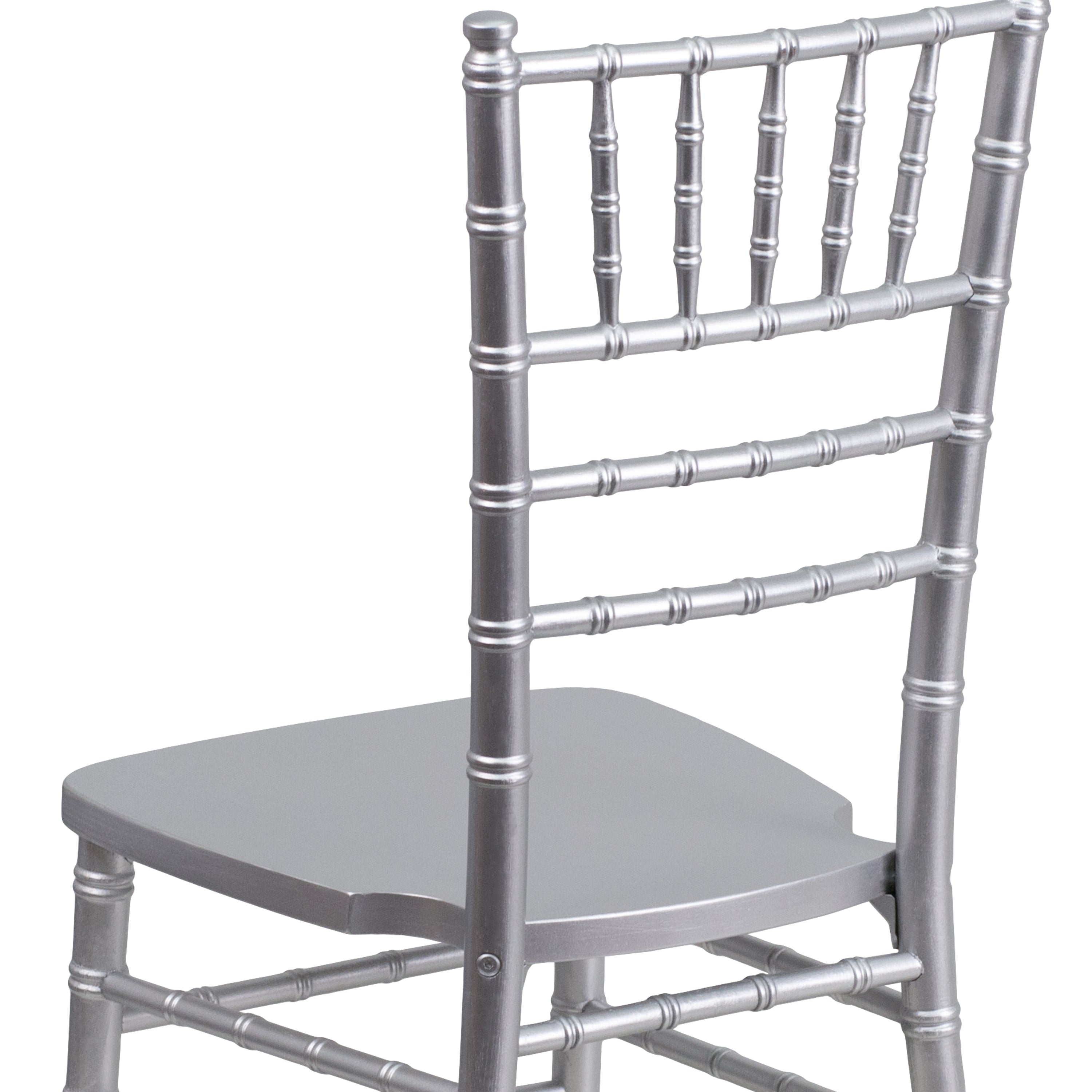 HERCULES Series Silver Wood Chiavari Chair