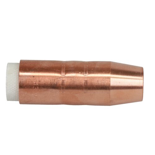 4394, XTRweld, Mig Nozzle, Copper, 1/2 Inch Dia, 0.88 Inch W, 2.64 Inch H