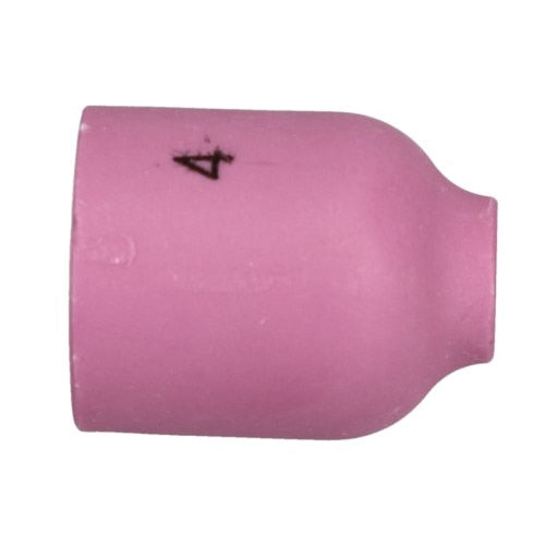 53N58 XTRweld, Alumina Cup, Small Gas Lens, #4 Size, 1/4 Inch Dia, Alumina