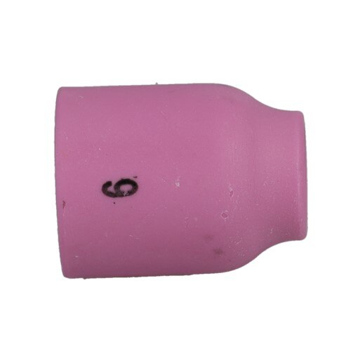 53N60 XTRweld, Alumina Cup, Small Gas Lens, #6 Size, 3/8 Inch Dia, Alumina