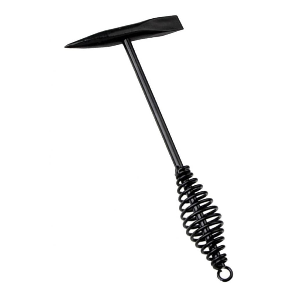 Chipping Hammer 6" Point & Chisel with 11" Spring Handle Black