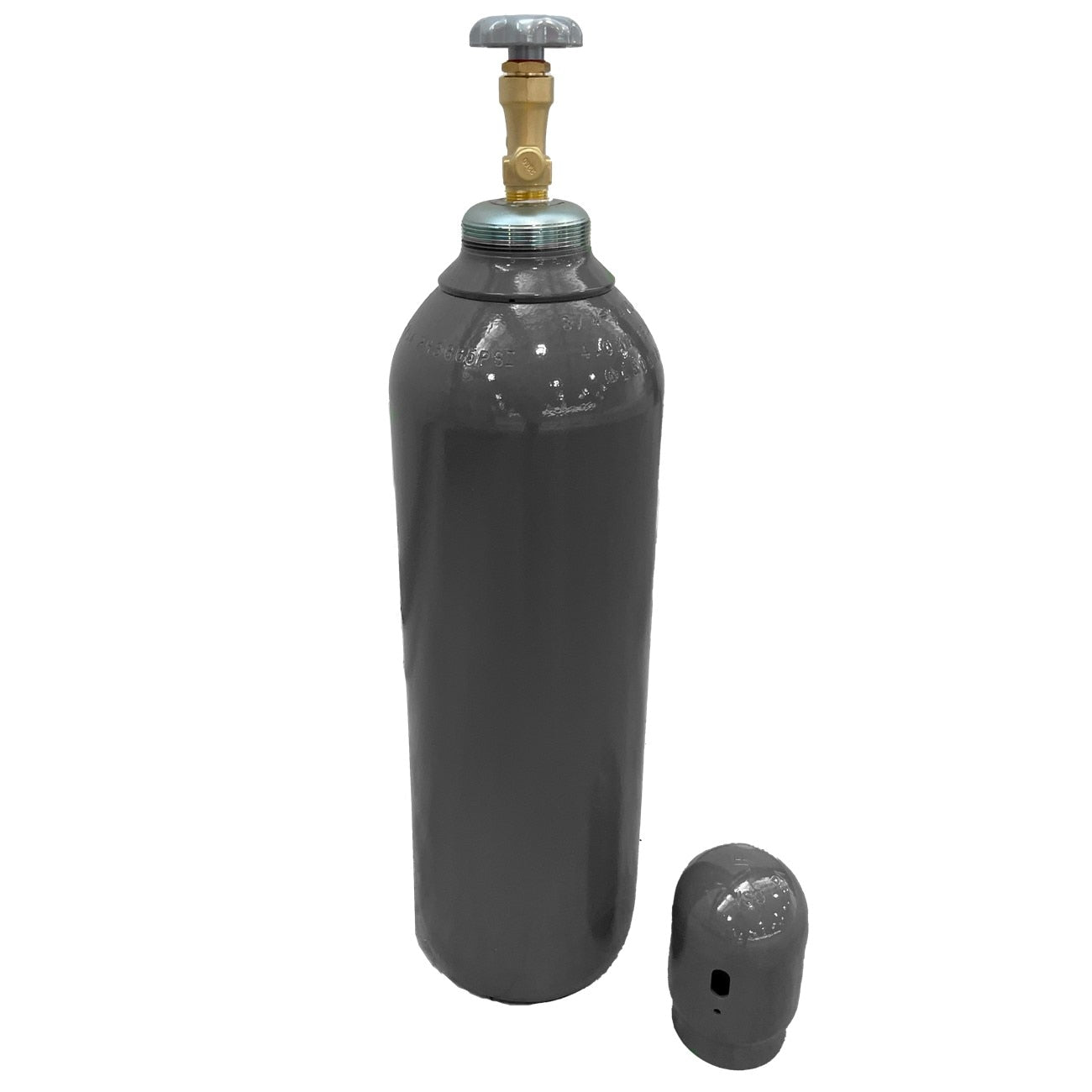 Cylinder, DOT/TC, 80cuft, Inert, CGA 580, Gray