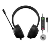 Adesso Wired Stereo Headset with AI Controls - Black