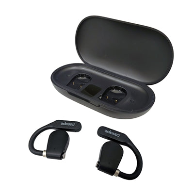 Adesso - Xtream T4 Wireless Headphones Open-Ear Bluetooth Earbuds with Charging Case XTREAMT4 - Blue