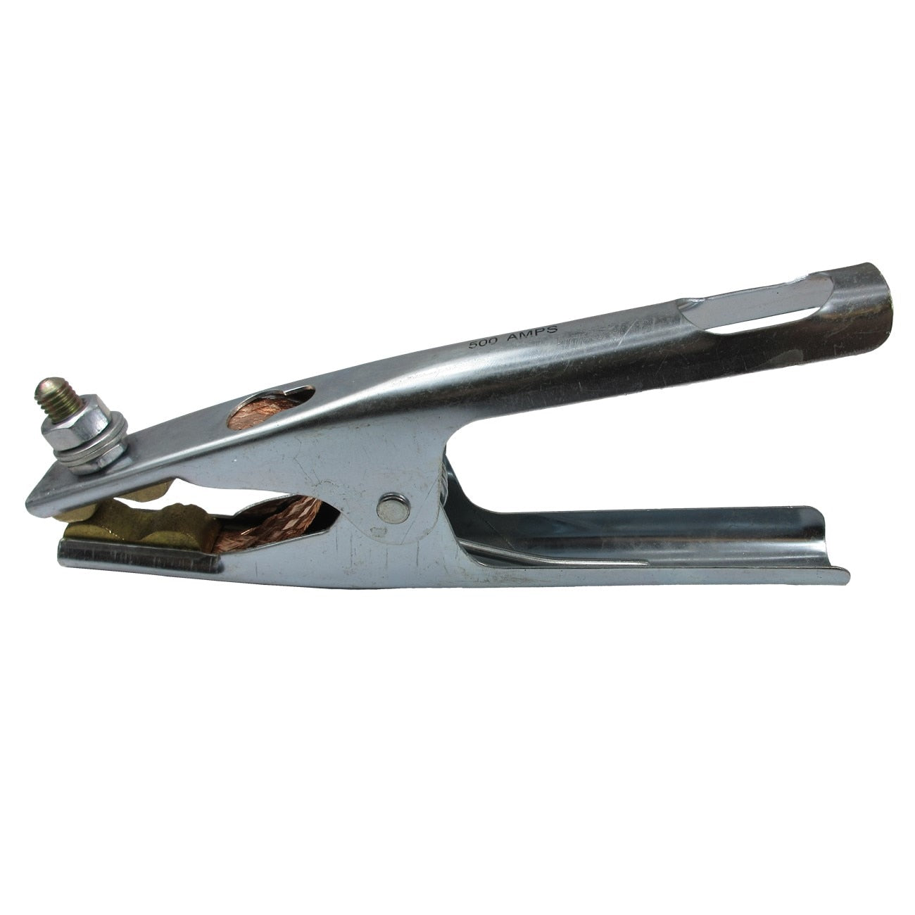 Ground Clamp, Opening: 95mm, Style: LS, AMP: 500, Copper Shunt, 1 EA