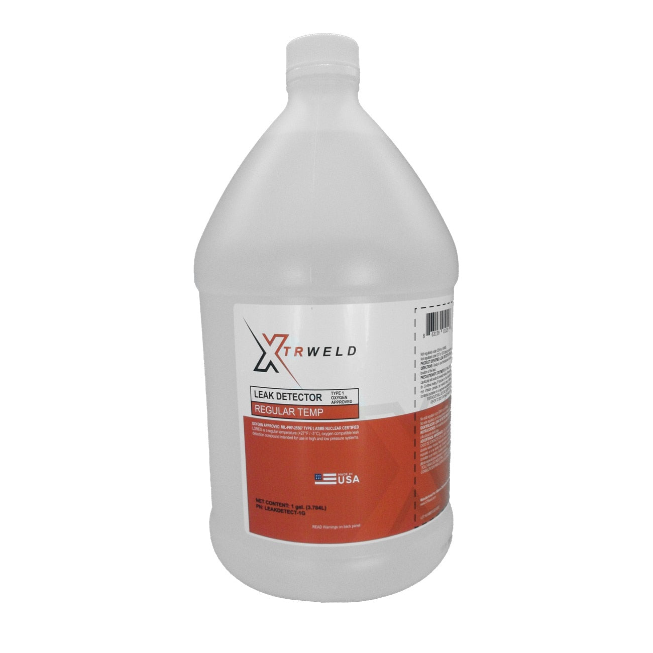 XTRweld Leak Detector (O2 Safe), Round Jug, 1 gal