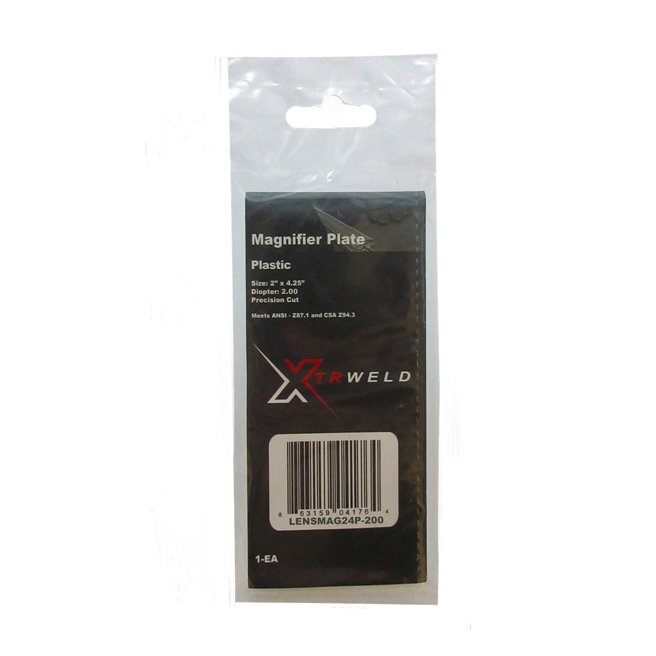 MAG Lens DIOP Magnification 2.00 2x4.25" POLY Ea in Hang Bag