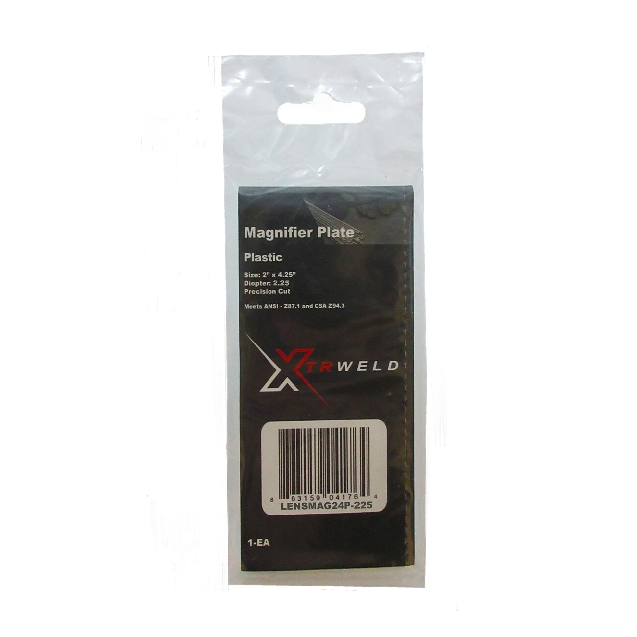 MAG Lens DIOP Magnification 2.25 2x4.25" POLY Ea in Hang Bag