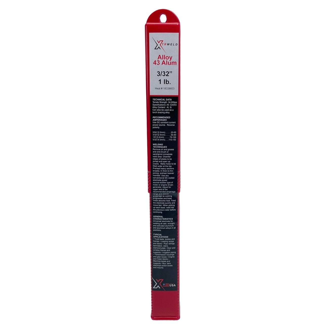 Filler Metal, 316L-16, 3/32, Stainless Steel, 1 lb