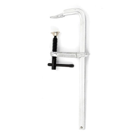 06 in Clamp, F, 600 PSI, Standard Pad, Steel Chrome