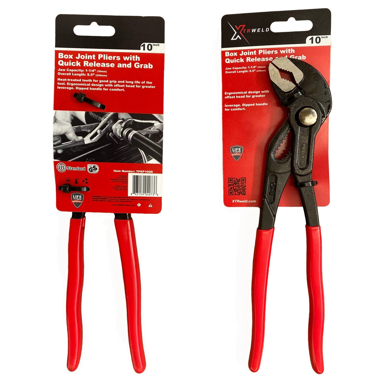 16 in Pliers, Groove Joint, QR and Grab, Steel Black Oxide