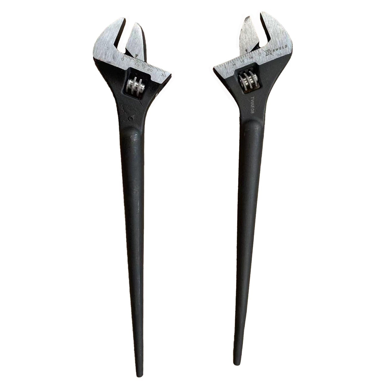 08 in Wrench, Adjustable, Erector Style), Steel Black Phos