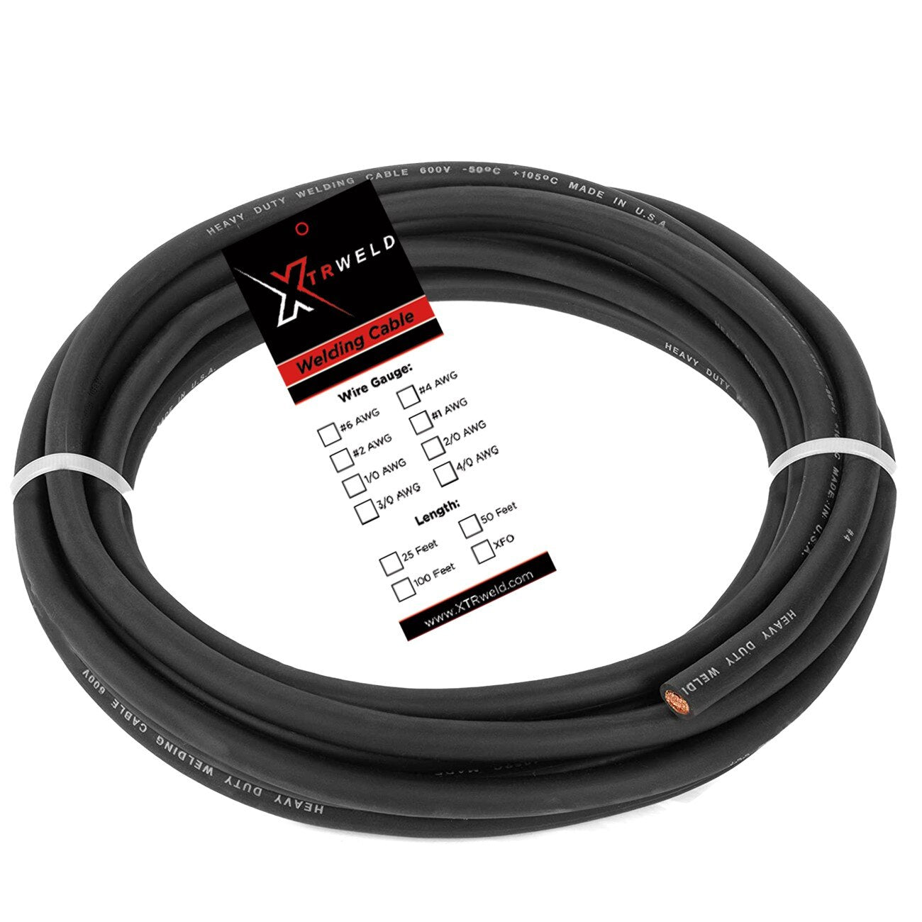 XTRweld Cable Select, 600V, 4/0 AWG, 50' CL