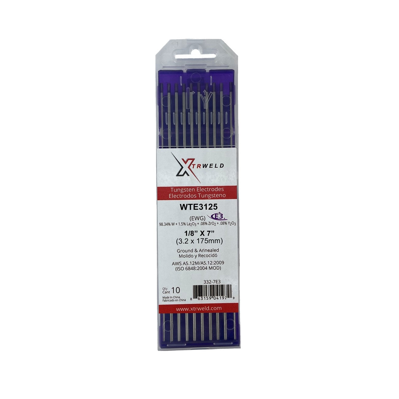 1/8X7 GRND E3 TUNGSTEN 10/PKG