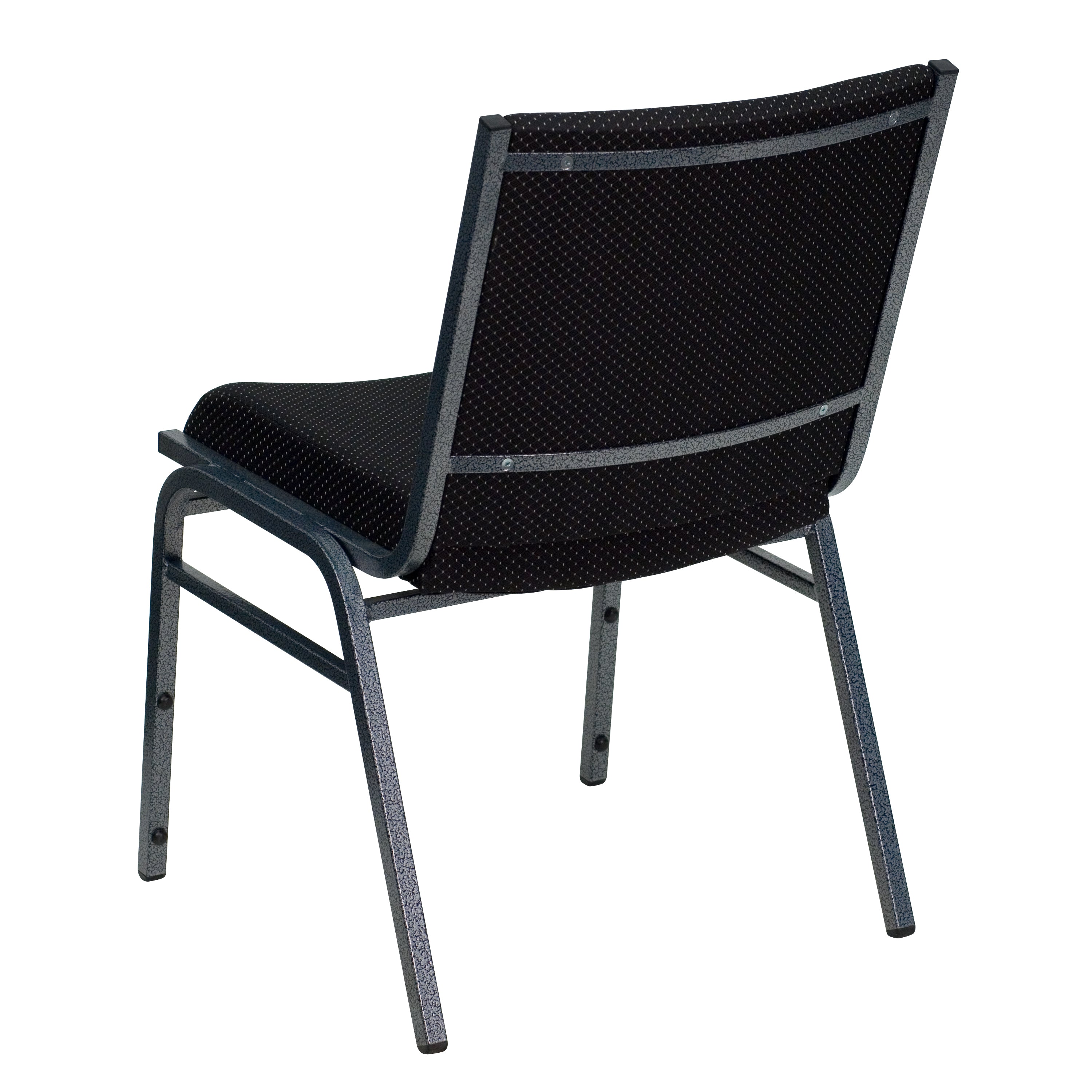 HERCULES Series Heavy Duty Black Dot Fabric Stack Chair