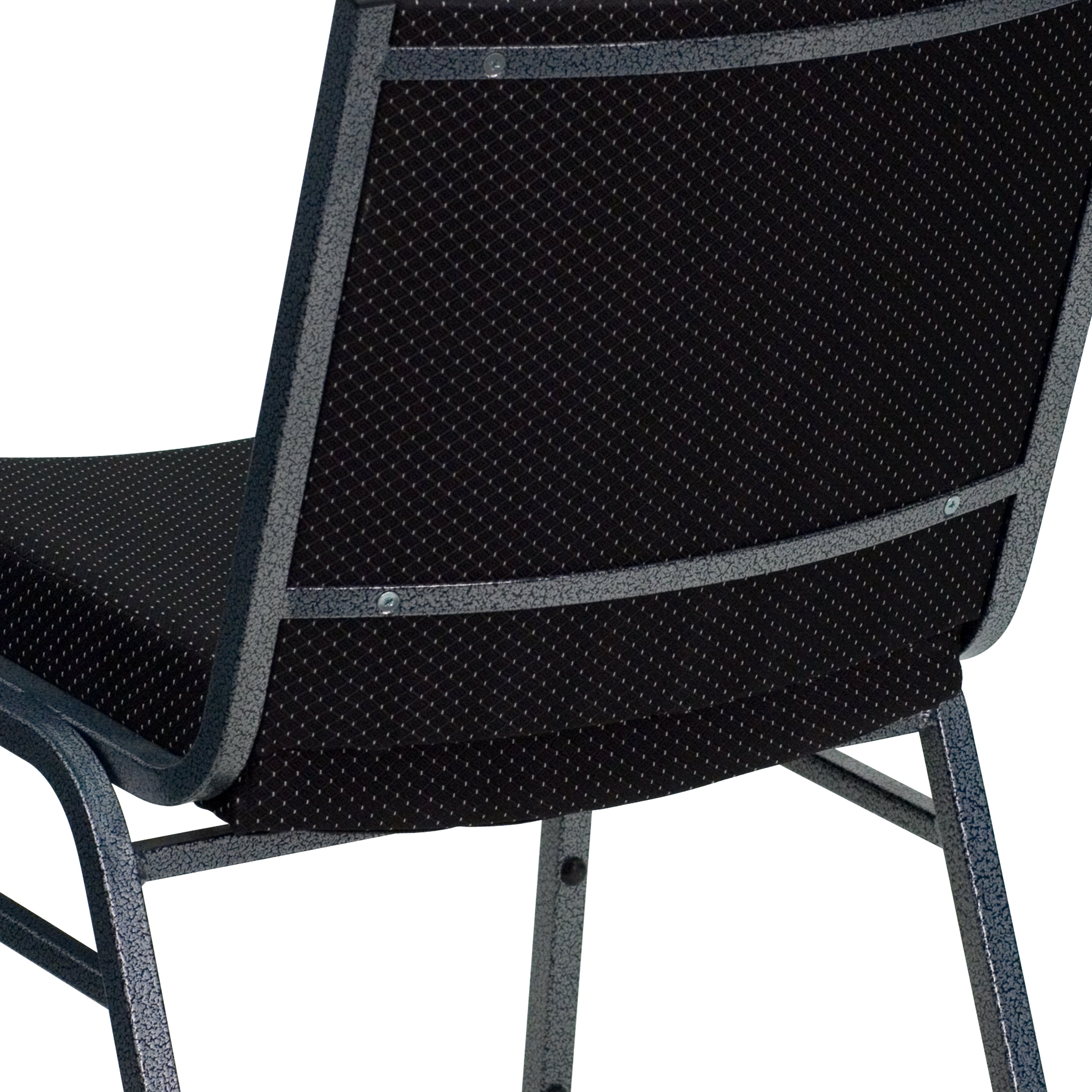 HERCULES Series Heavy Duty Black Dot Fabric Stack Chair