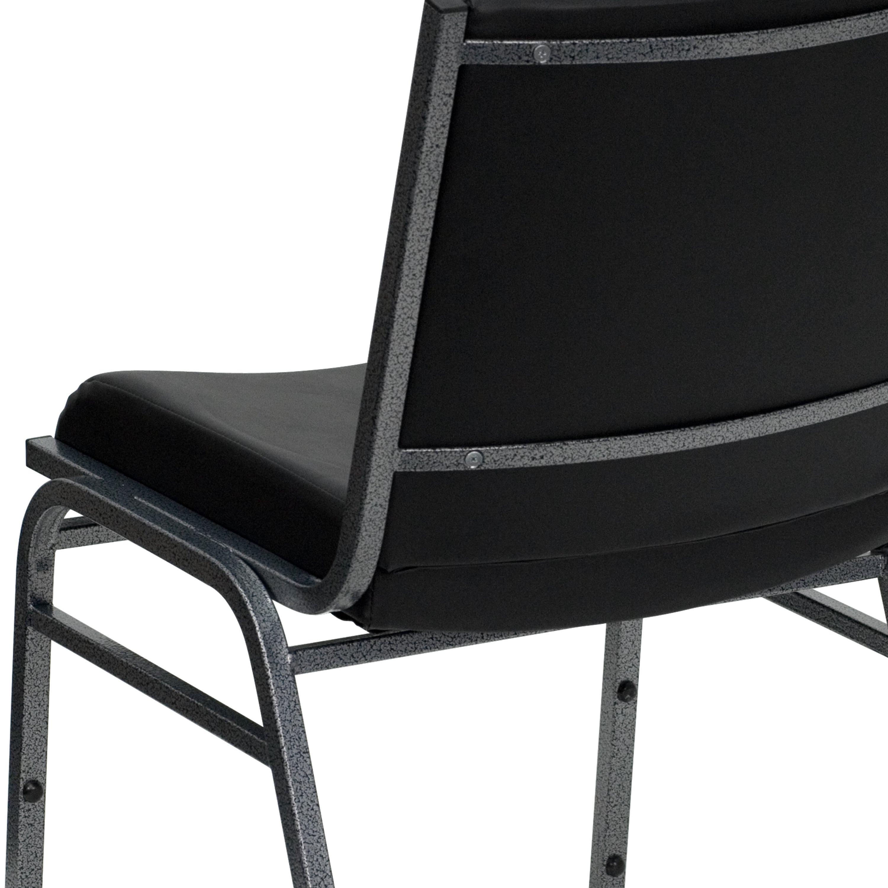 HERCULES Series Heavy Duty Black Vinyl Stack Chair