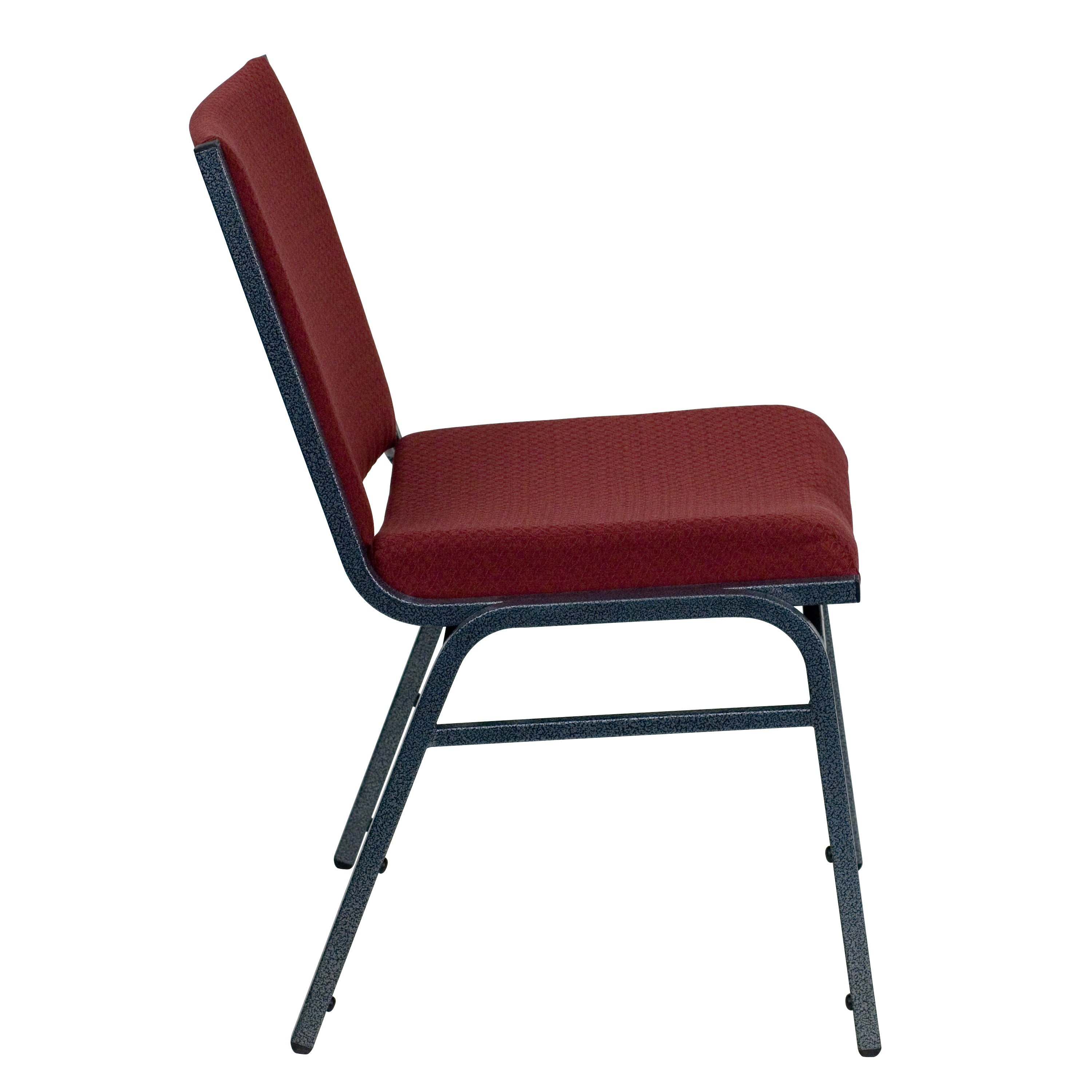 HERCULES Series Heavy Duty Burgundy Patterned Fabric Stack Chair