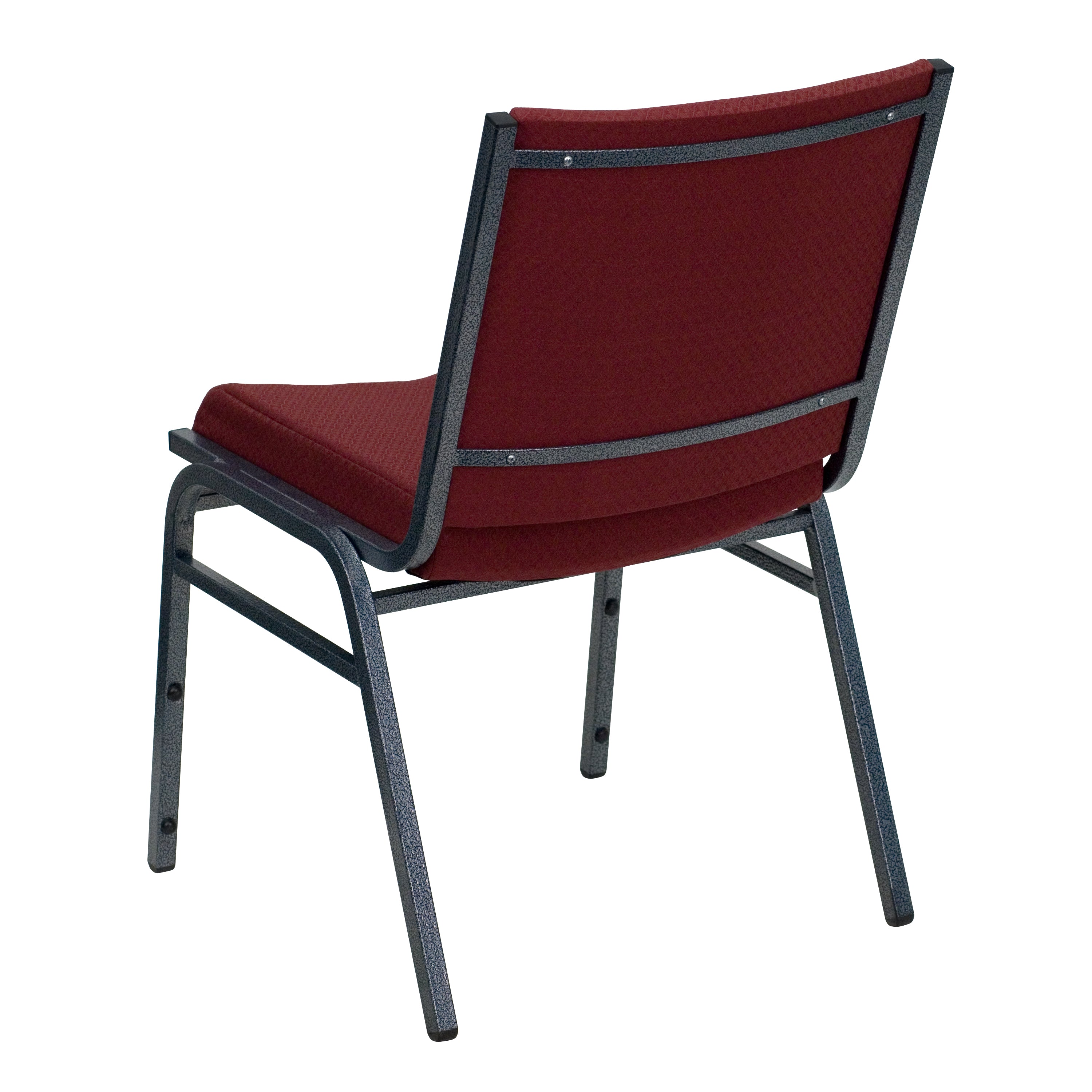 HERCULES Series Heavy Duty Burgundy Patterned Fabric Stack Chair