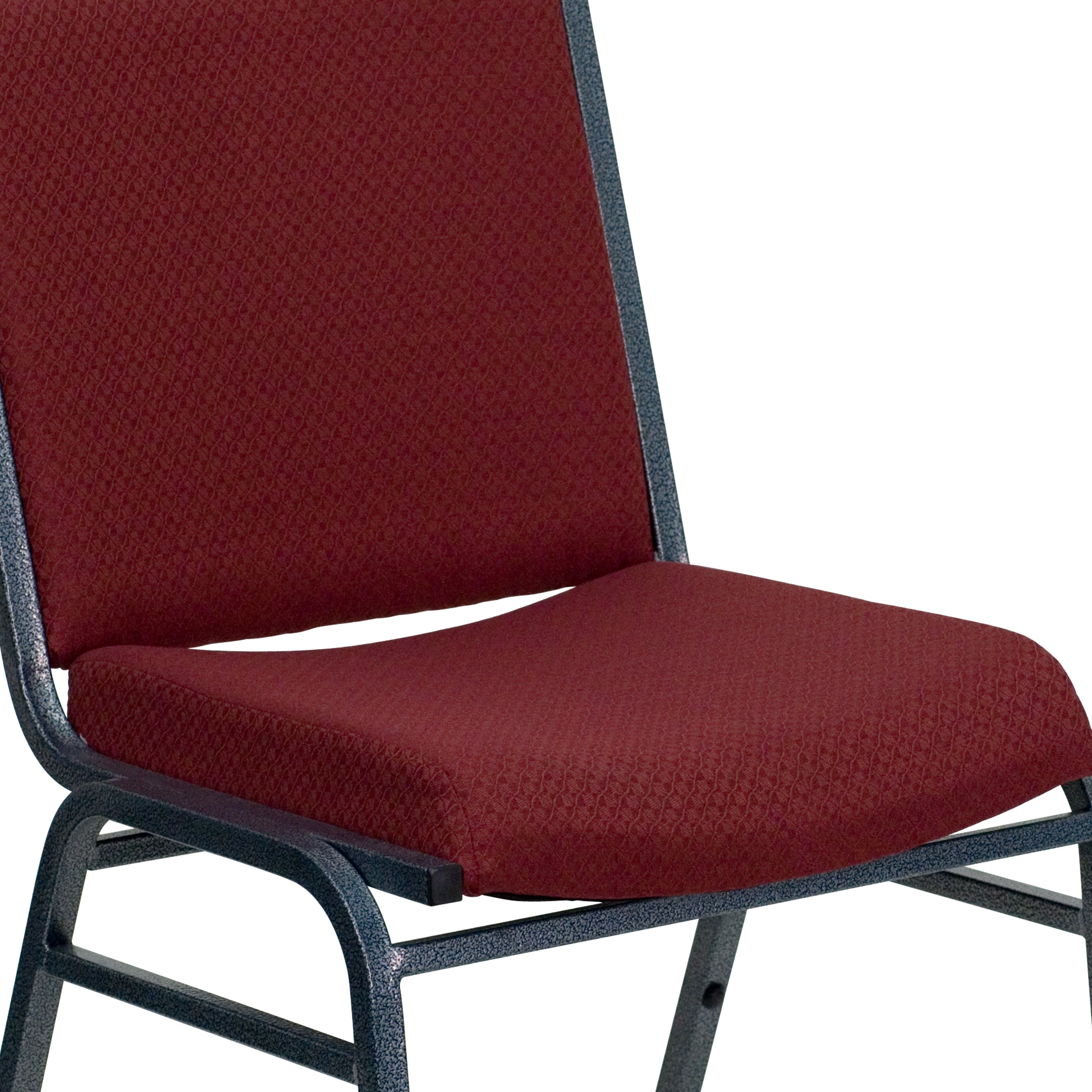 HERCULES Series Heavy Duty Burgundy Patterned Fabric Stack Chair