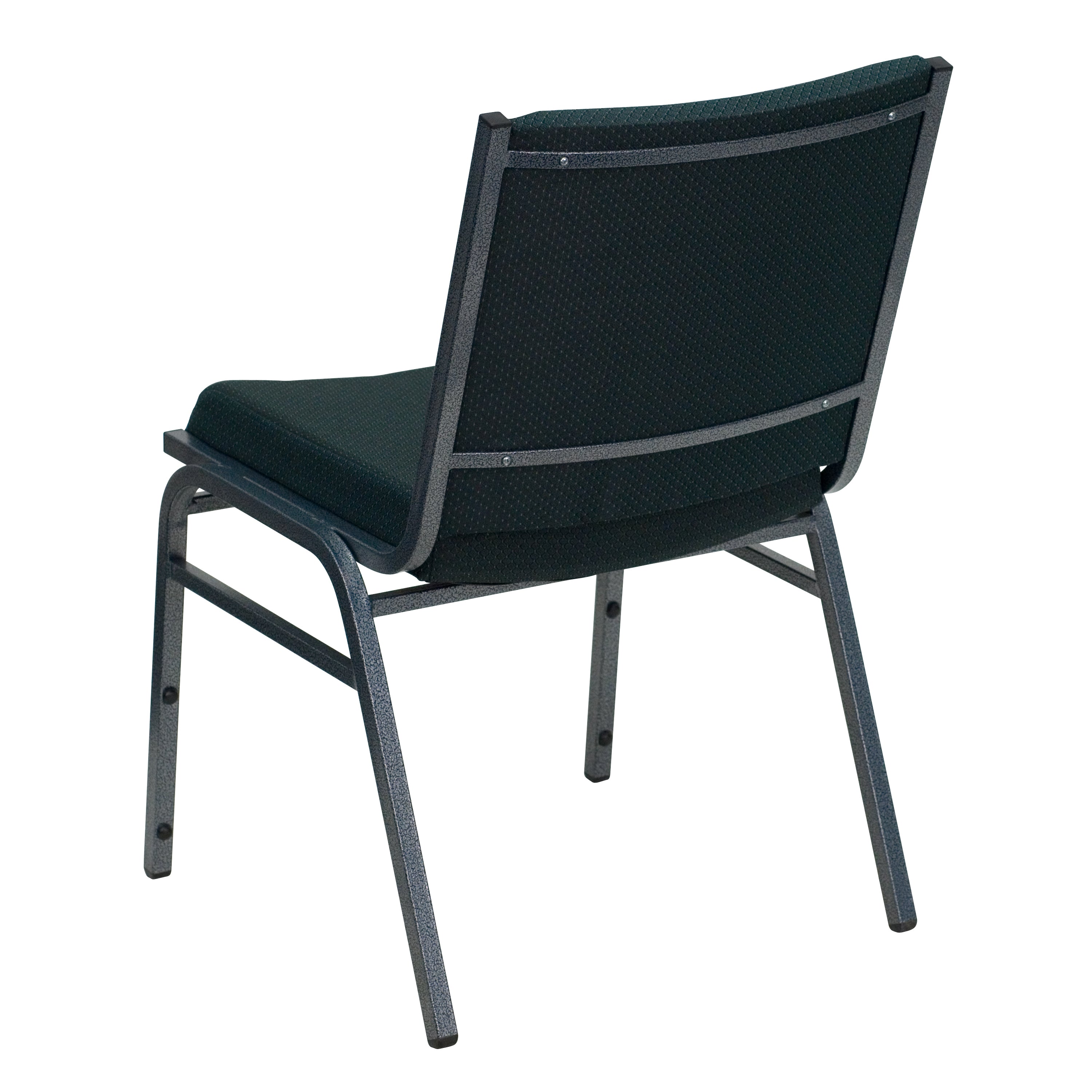 HERCULES Series Heavy Duty Green Patterned Fabric Stack Chair