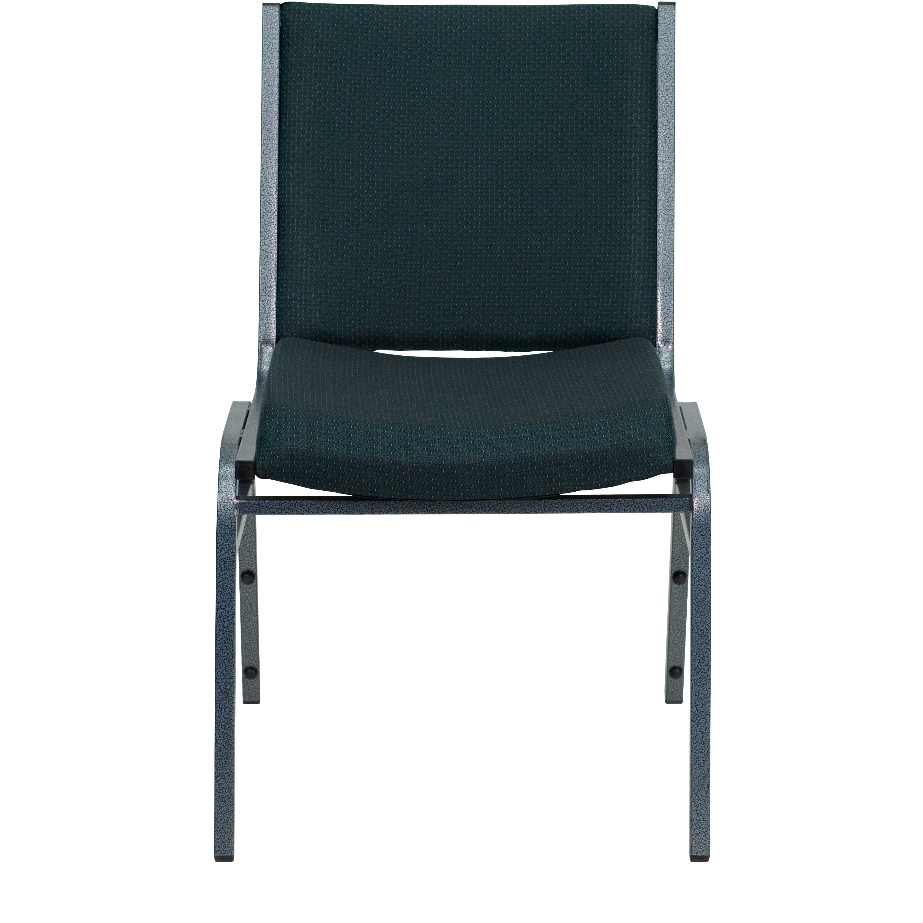 HERCULES Series Heavy Duty Green Patterned Fabric Stack Chair