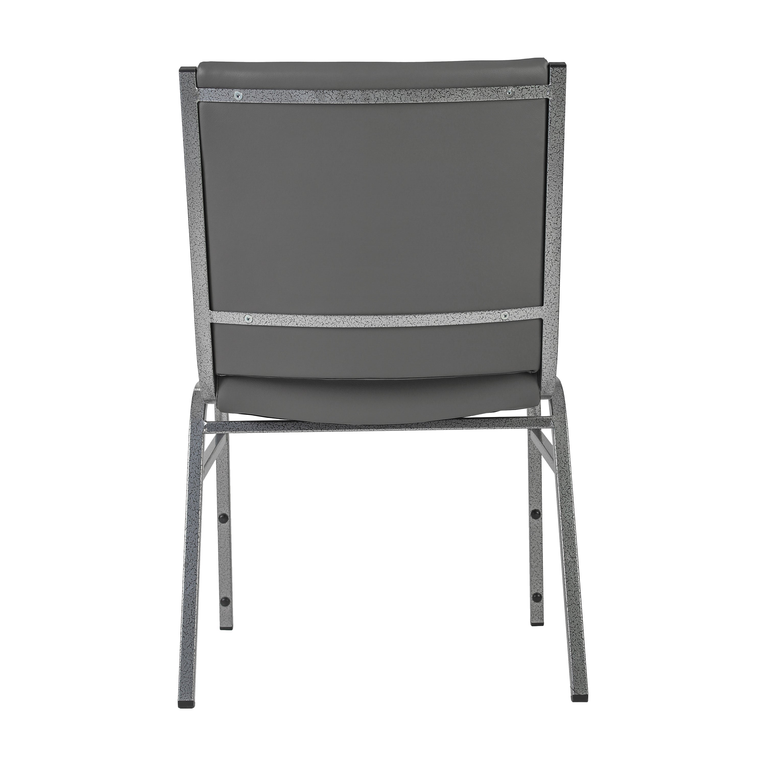 HERCULES Heavy Duty Gray Vinyl Stack Chair