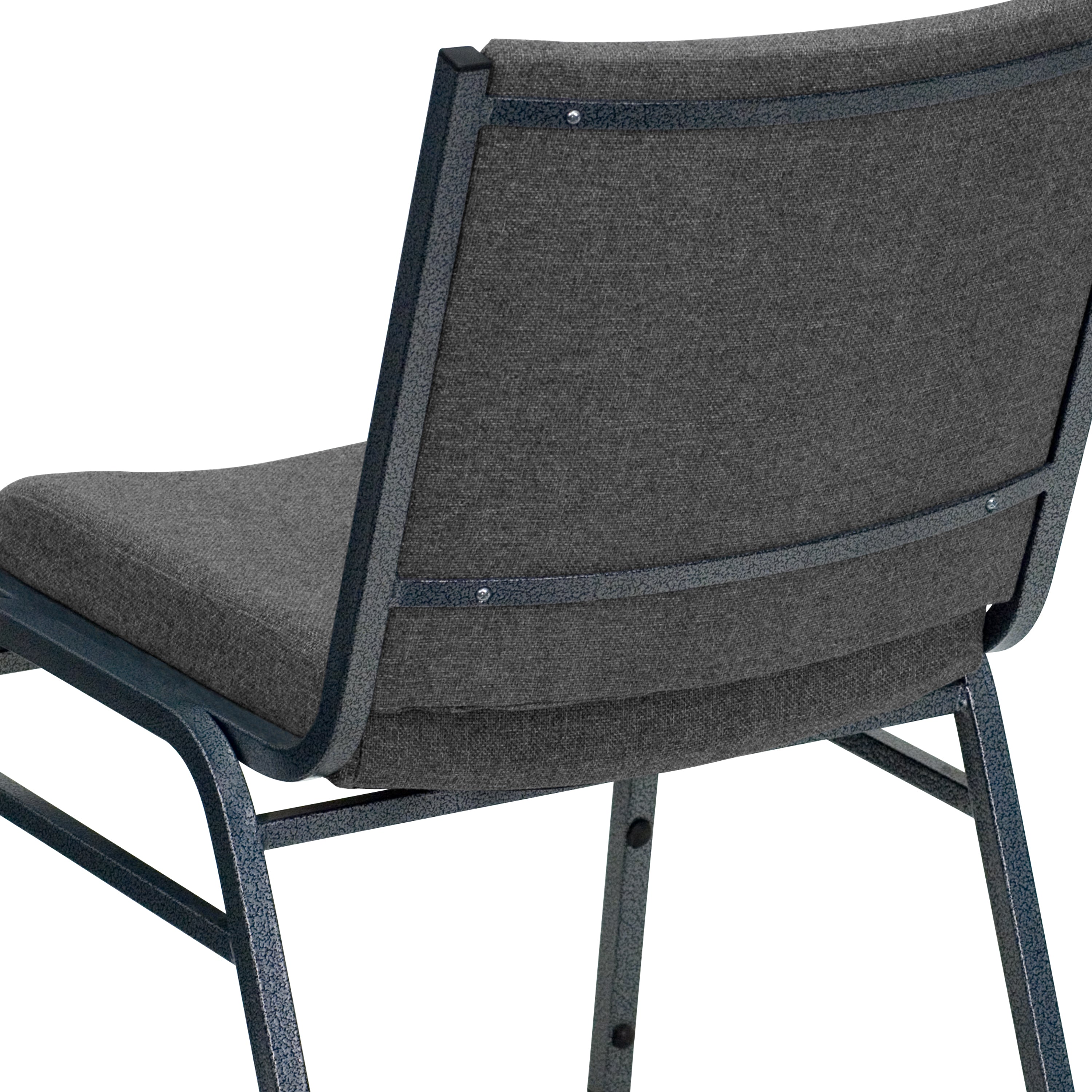 HERCULES Series Heavy Duty Gray Fabric Stack Chair