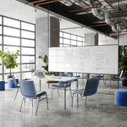 HERCULES Heavy Duty Navy Vinyl Stack Chair