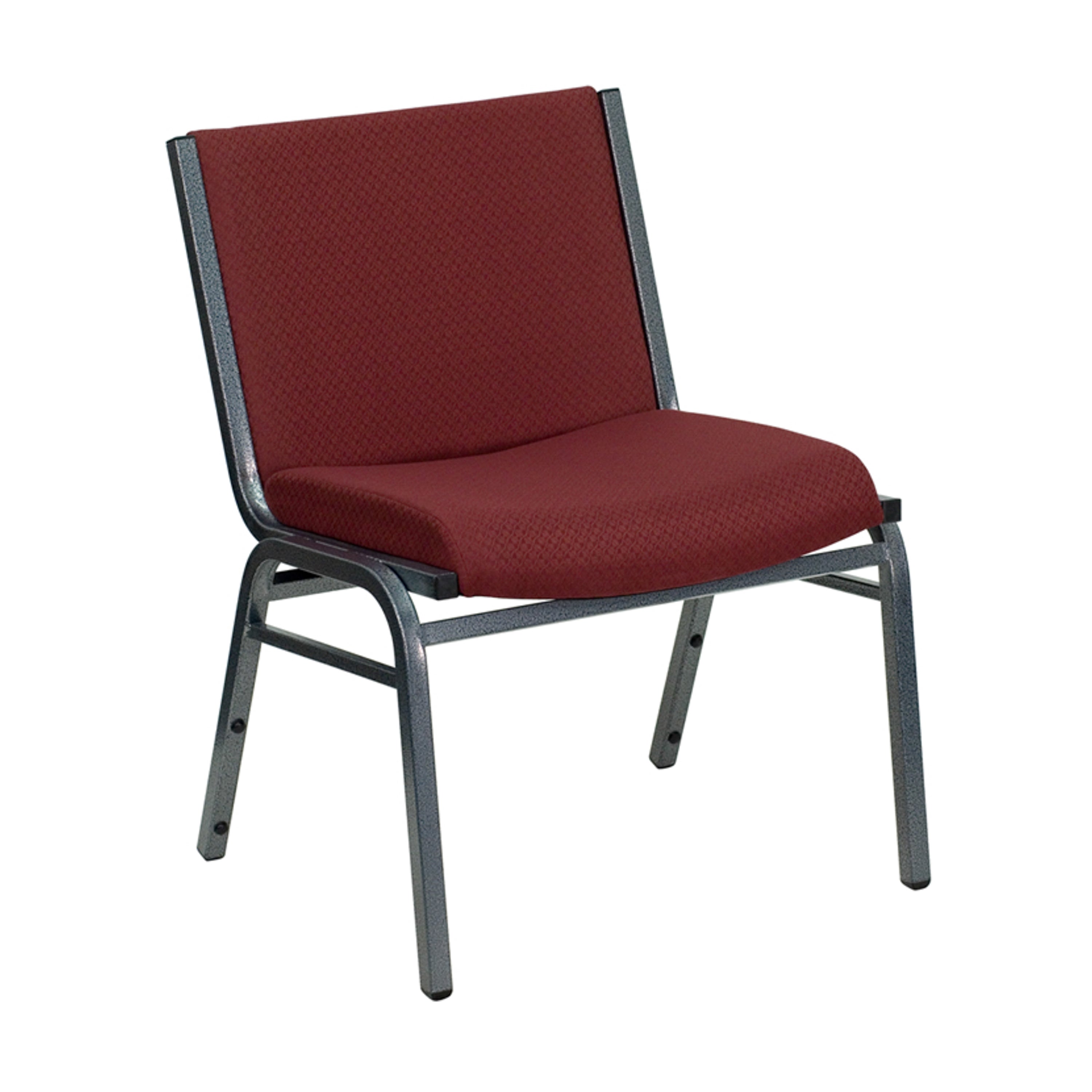 HERCULES Series Big & Tall 1000 lb. Rated Burgundy Fabric Stack Chair