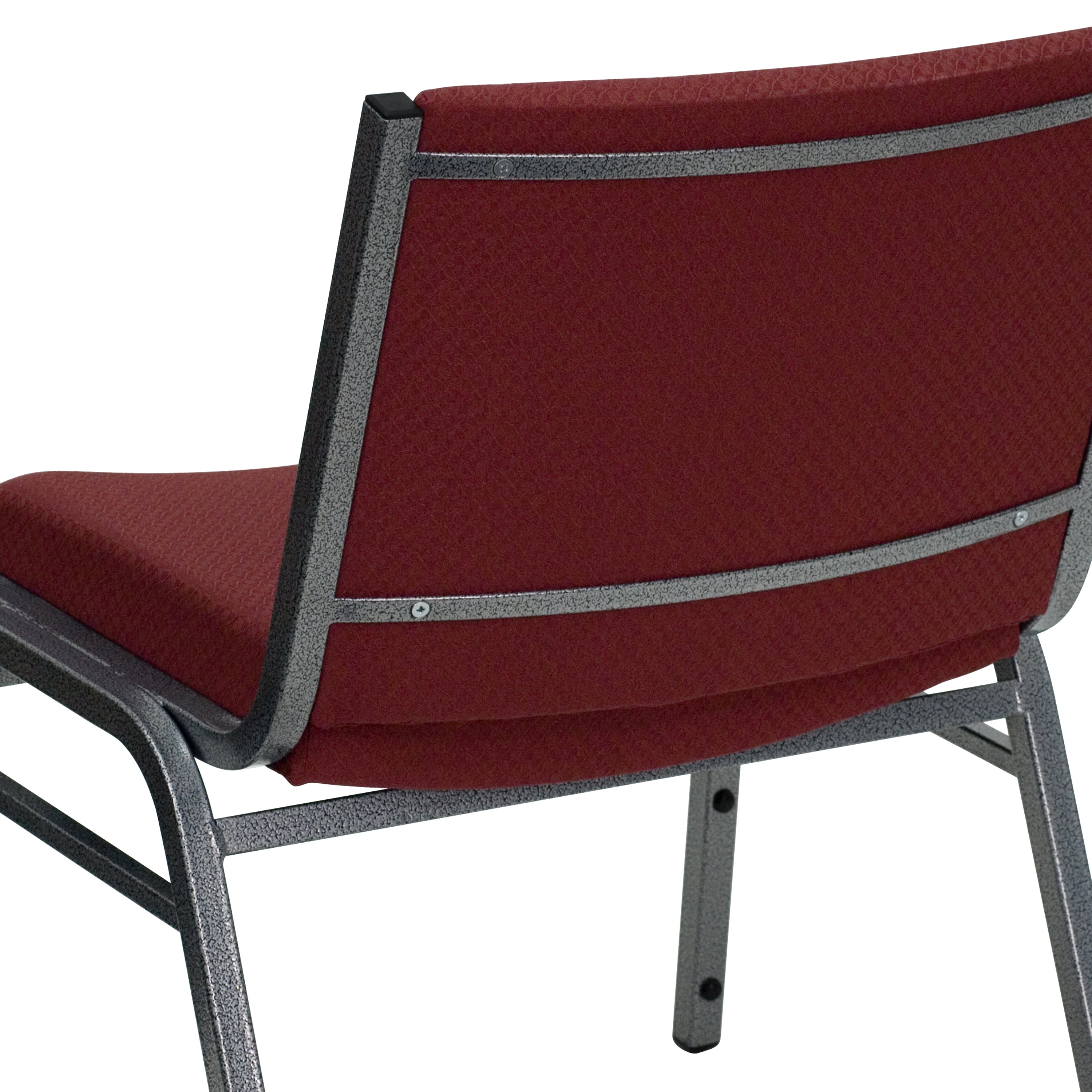 HERCULES Series Big & Tall 1000 lb. Rated Burgundy Fabric Stack Chair