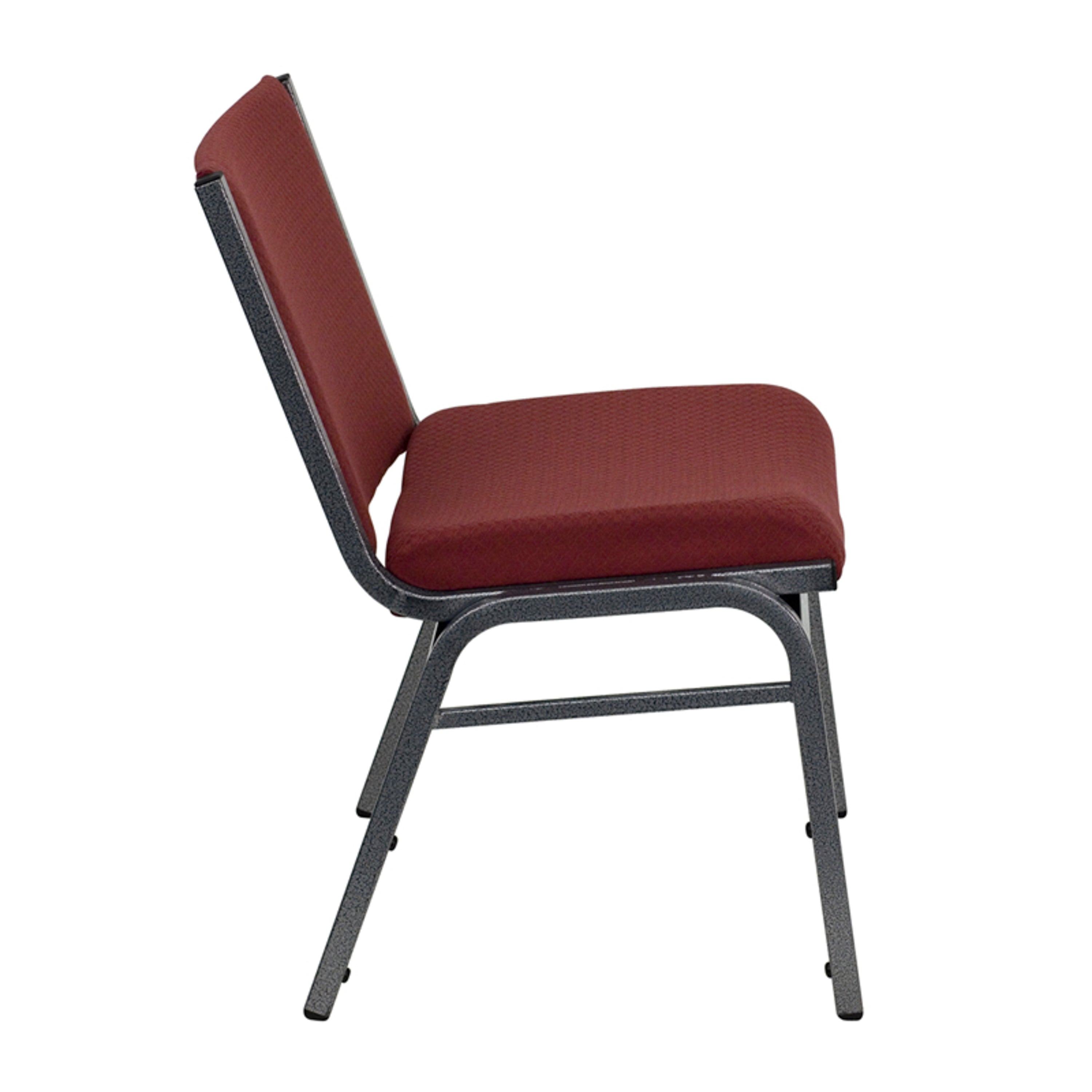 HERCULES Series Big & Tall 1000 lb. Rated Burgundy Fabric Stack Chair