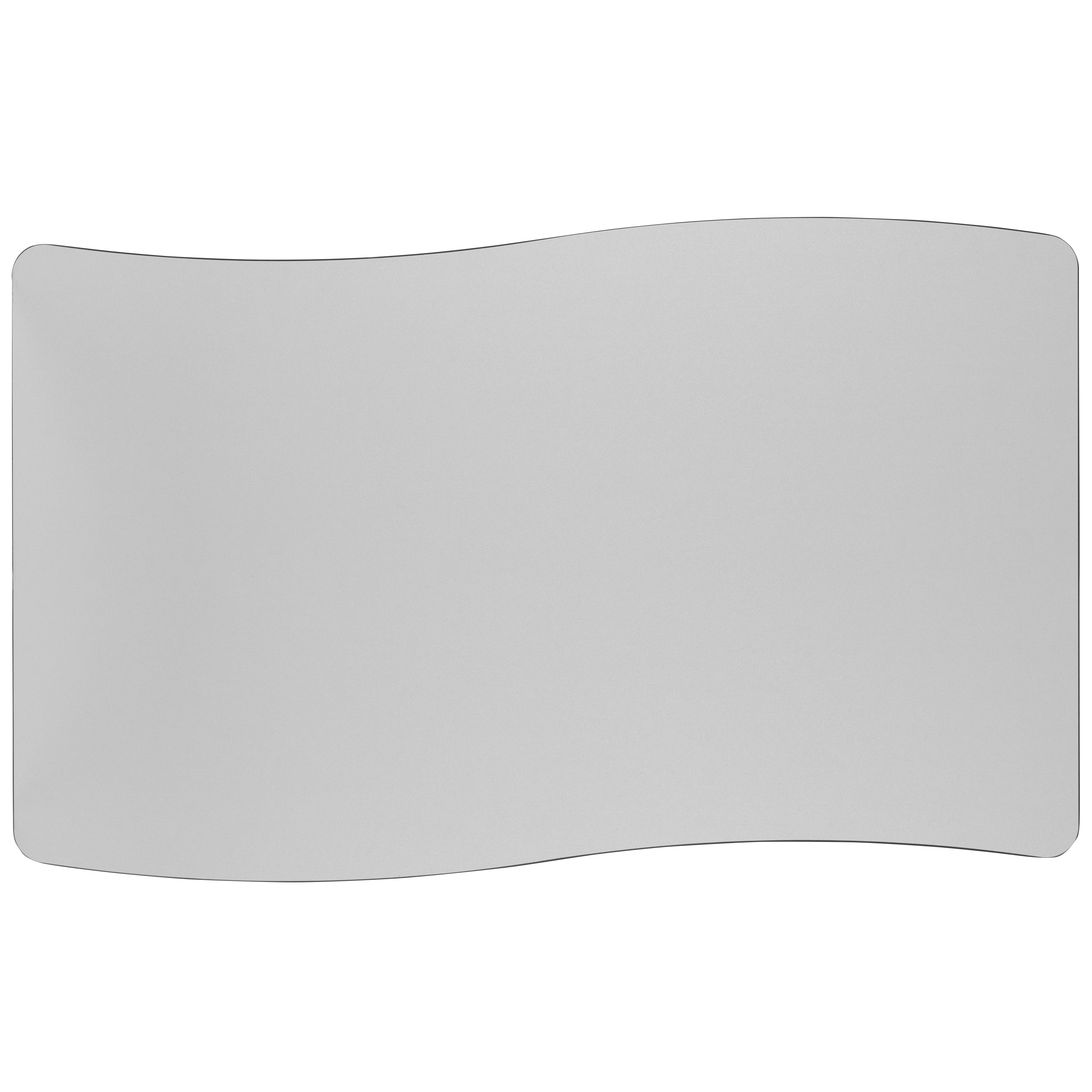 Wren 28"W x 47.5"L Rectangle Wave Flexible Collaborative Grey Thermal Laminate Activity Table - Height Adjust Short Legs
