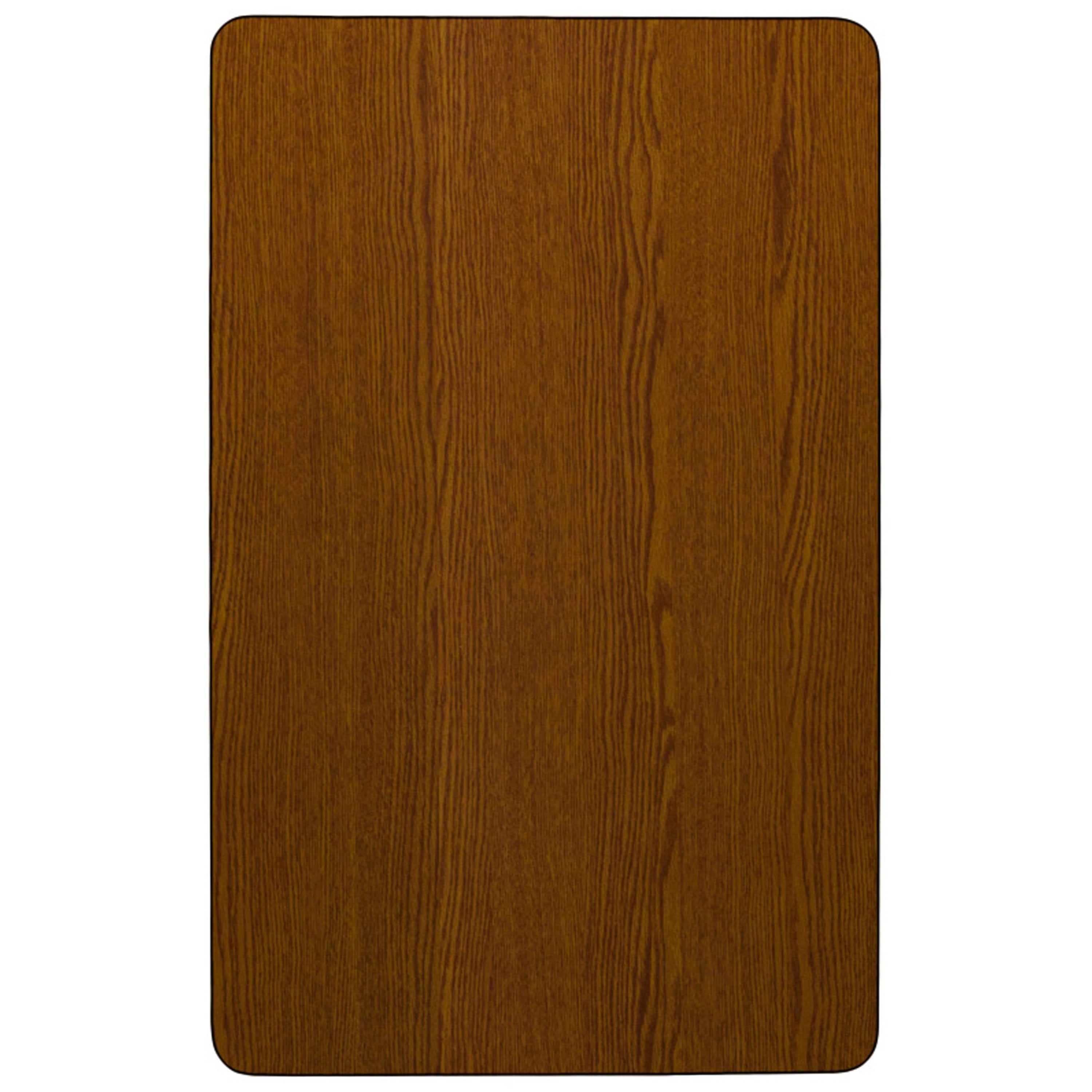 Wren Mobile 30''W x 48''L Rectangular Oak HP Laminate Activity Table - Height Adjustable Short Legs