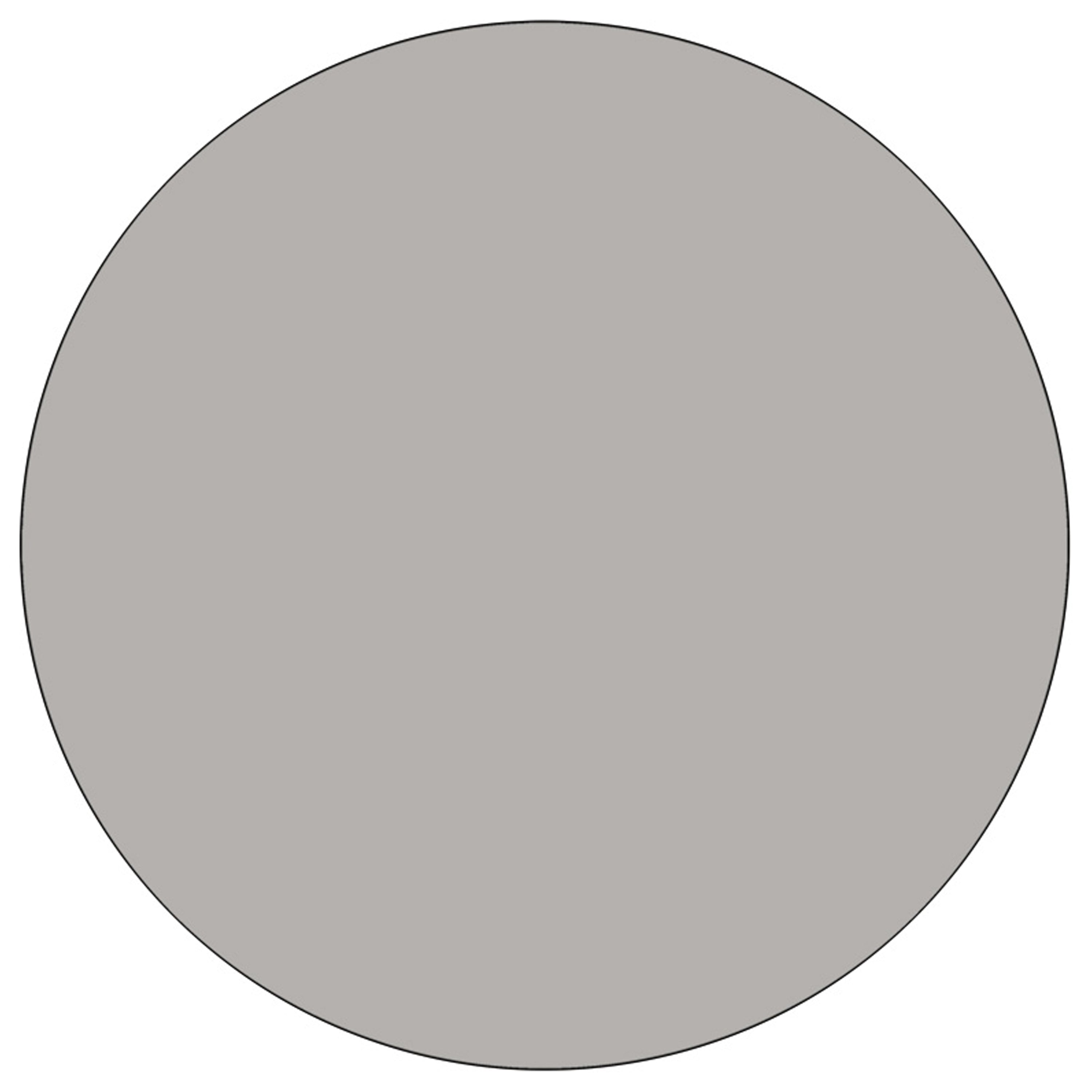 Wren Mobile 42'' Round Grey HP Laminate Activity Table - Standard Height Adjustable Legs